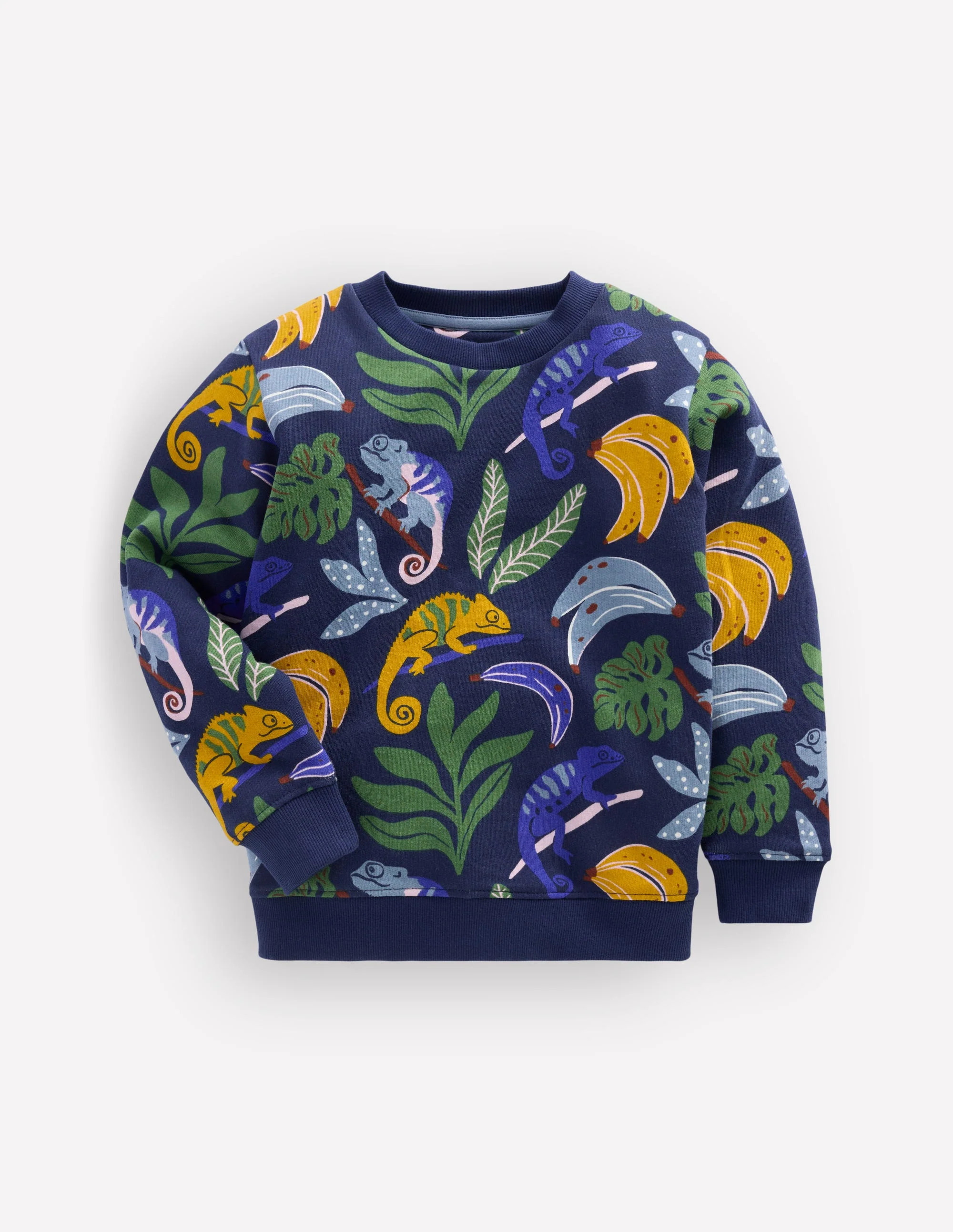 Bedrucktes Sweatshirt für den Alltag-Bunt Chamelion