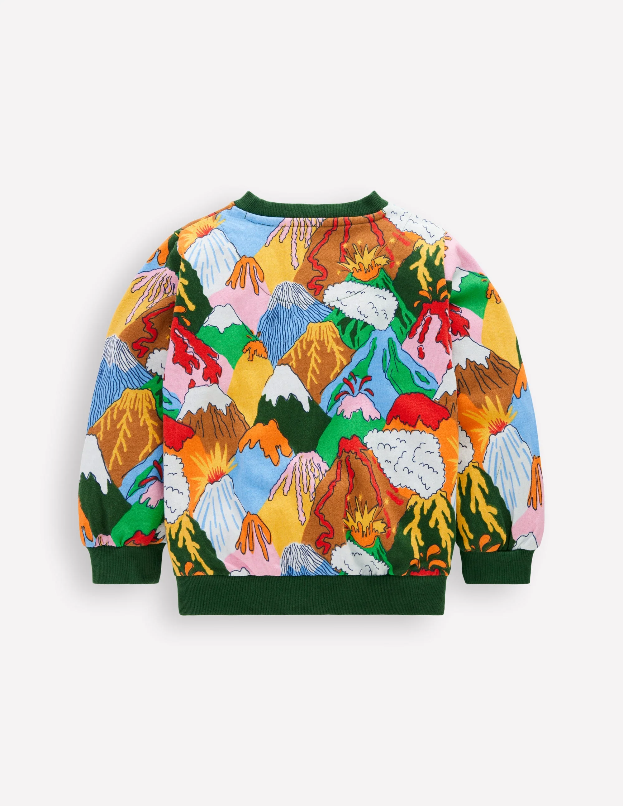 Bedrucktes Sweatshirt für den Alltag-Bunt Vulkane - Image 3