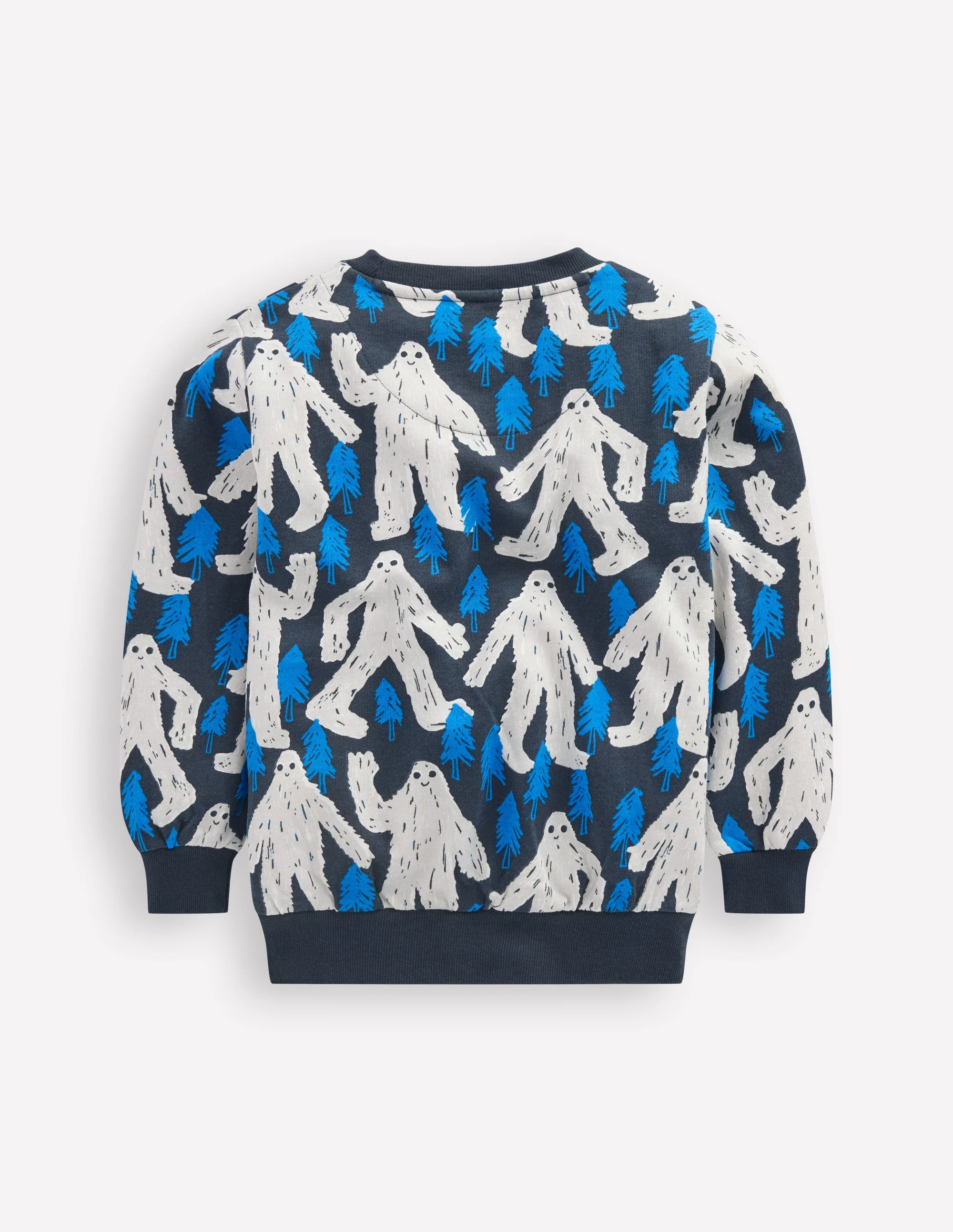 Bedrucktes Sweatshirt für den Alltag-Directoire-Blau Yeti - Image 2