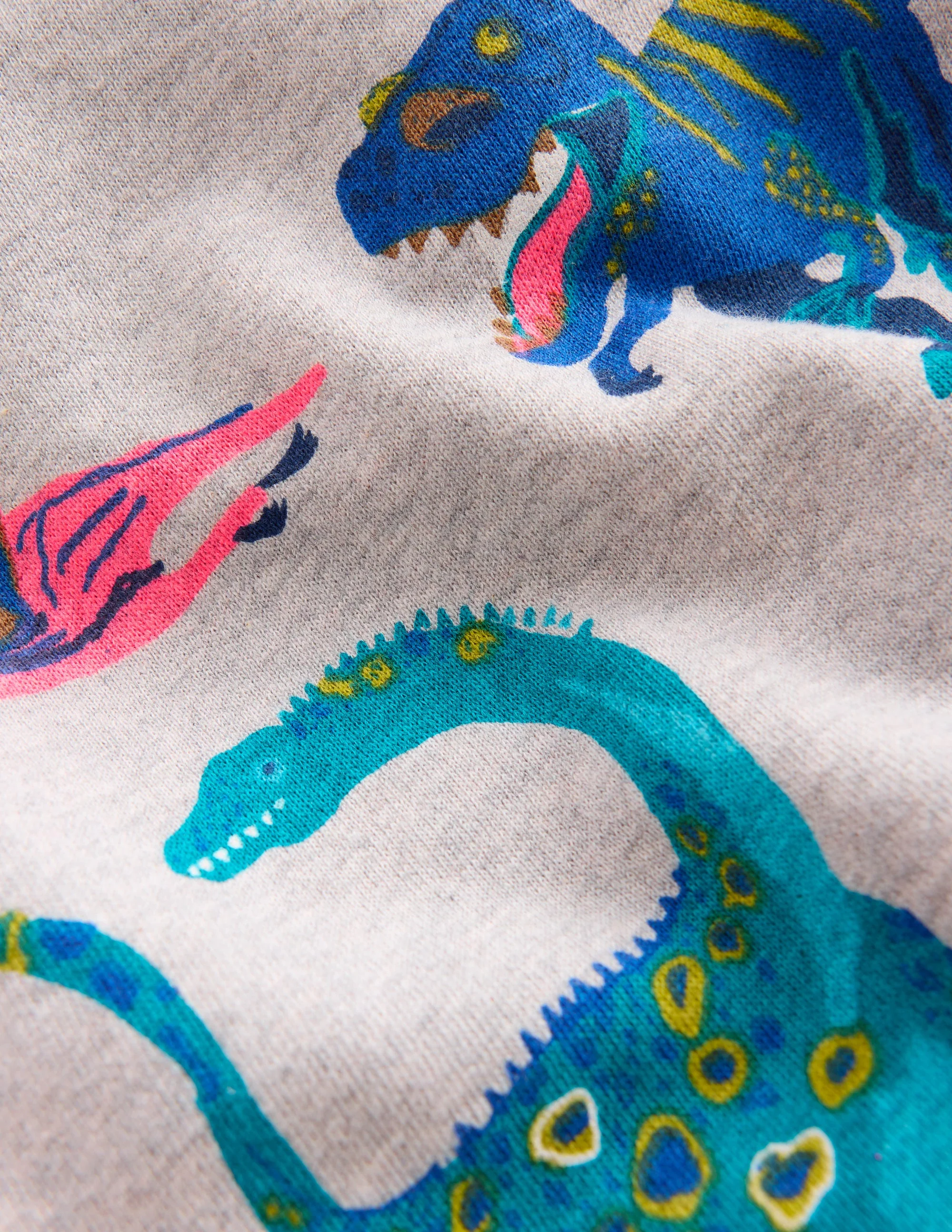 Bedrucktes Sweatshirt für den Alltag-Grau Dinosaurier - Image 3