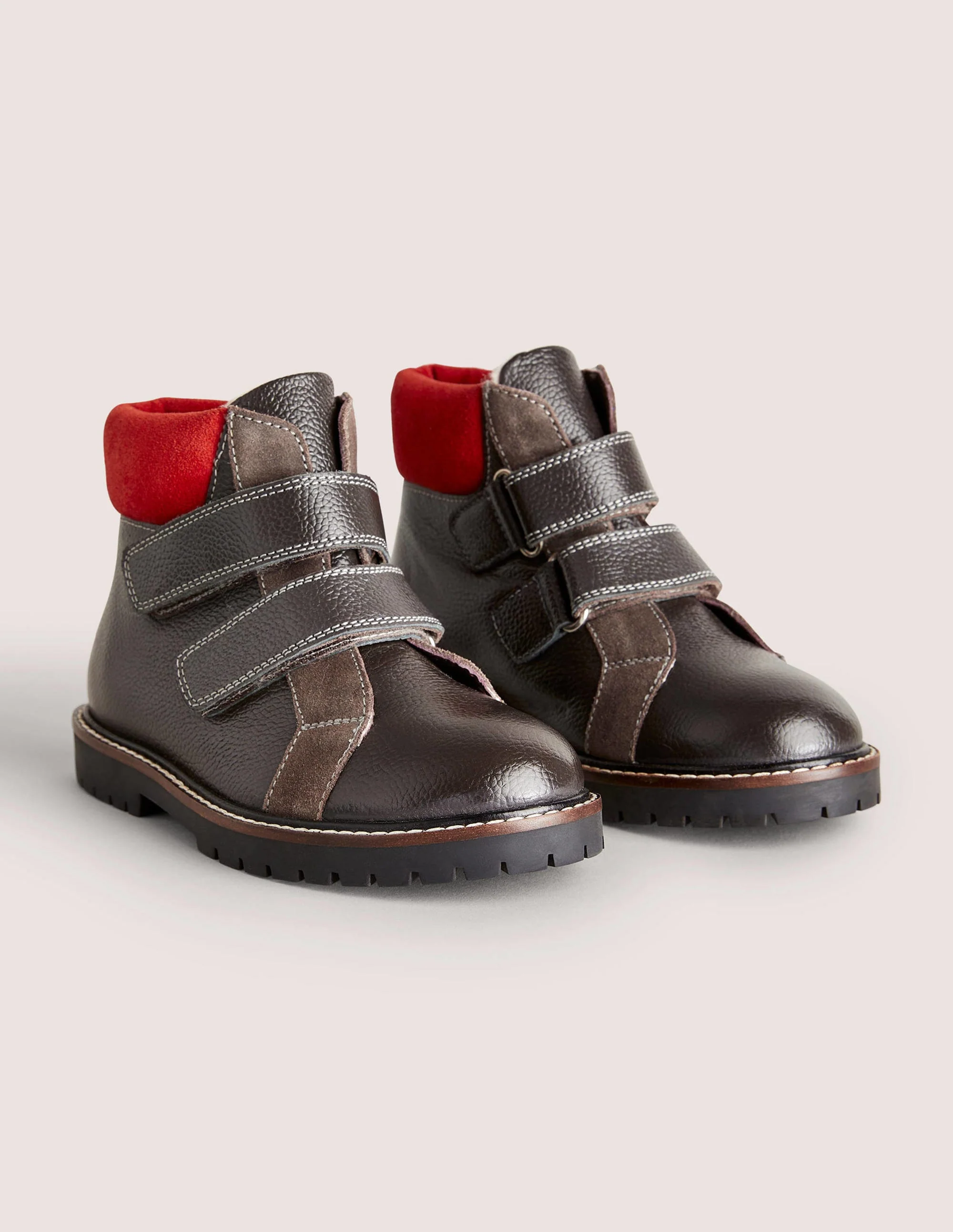 Bequeme Lederstiefel-Dunkelgrau - Image 2