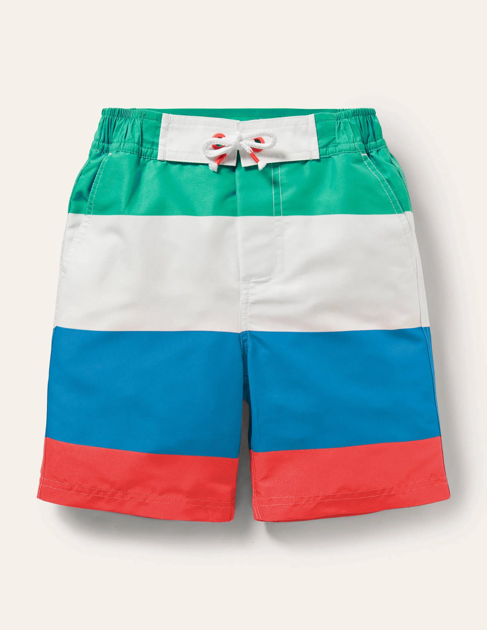Bermudas-Kräftiges Korallenrot/Bunt, Gestreift