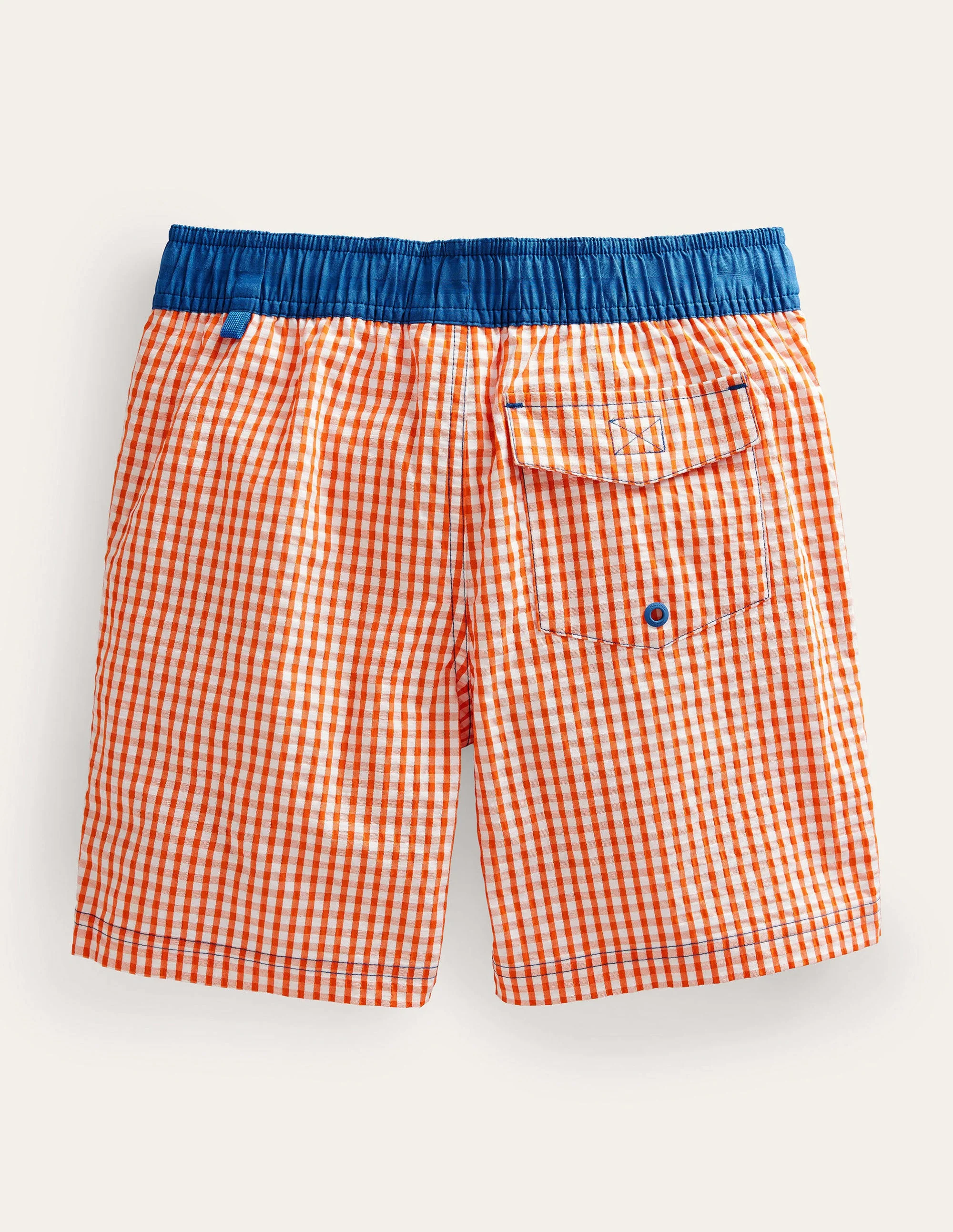 Bermudas mit Vichykaros-Korallenrot/Naturweiß, Vichykaros - Image 2