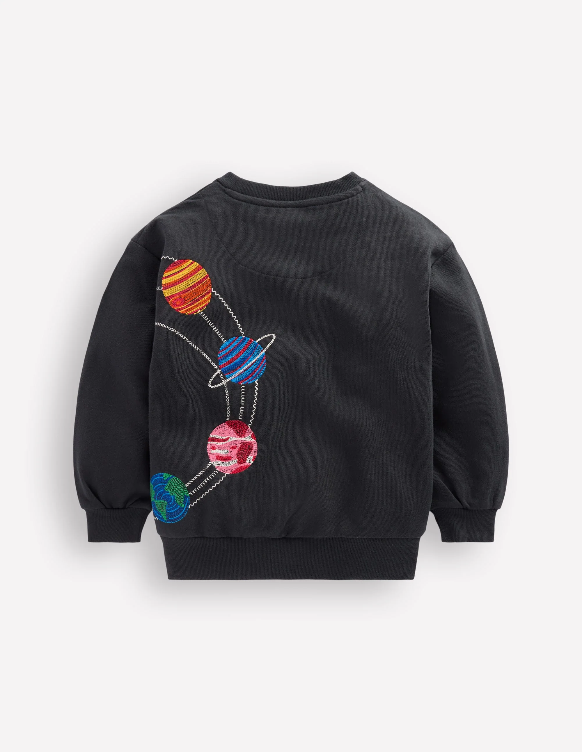 Besticktes Sweatshirt-Schattengrau Weltall - Image 5