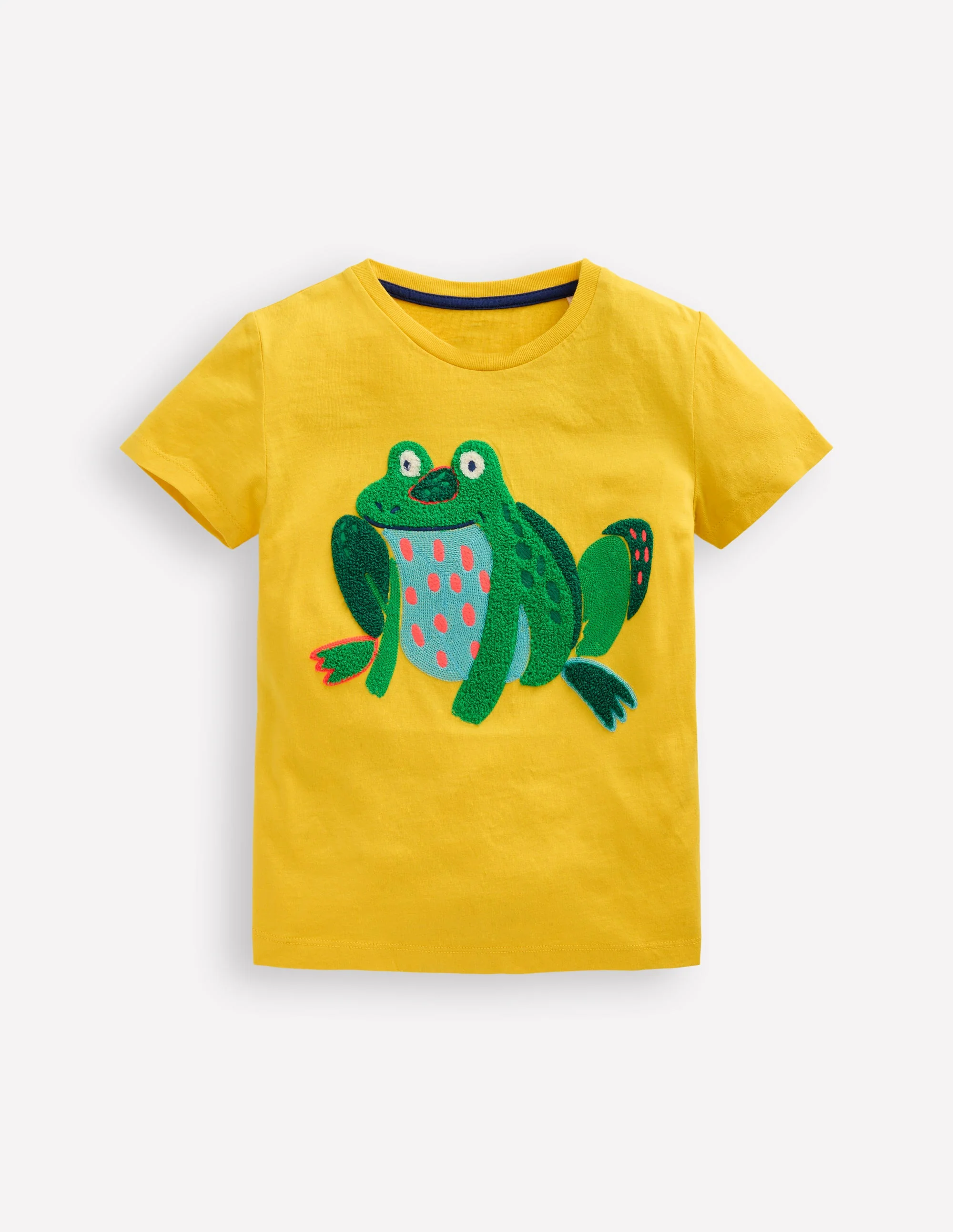 Bouclé-T-Shirt-Ananasgelb Frosch