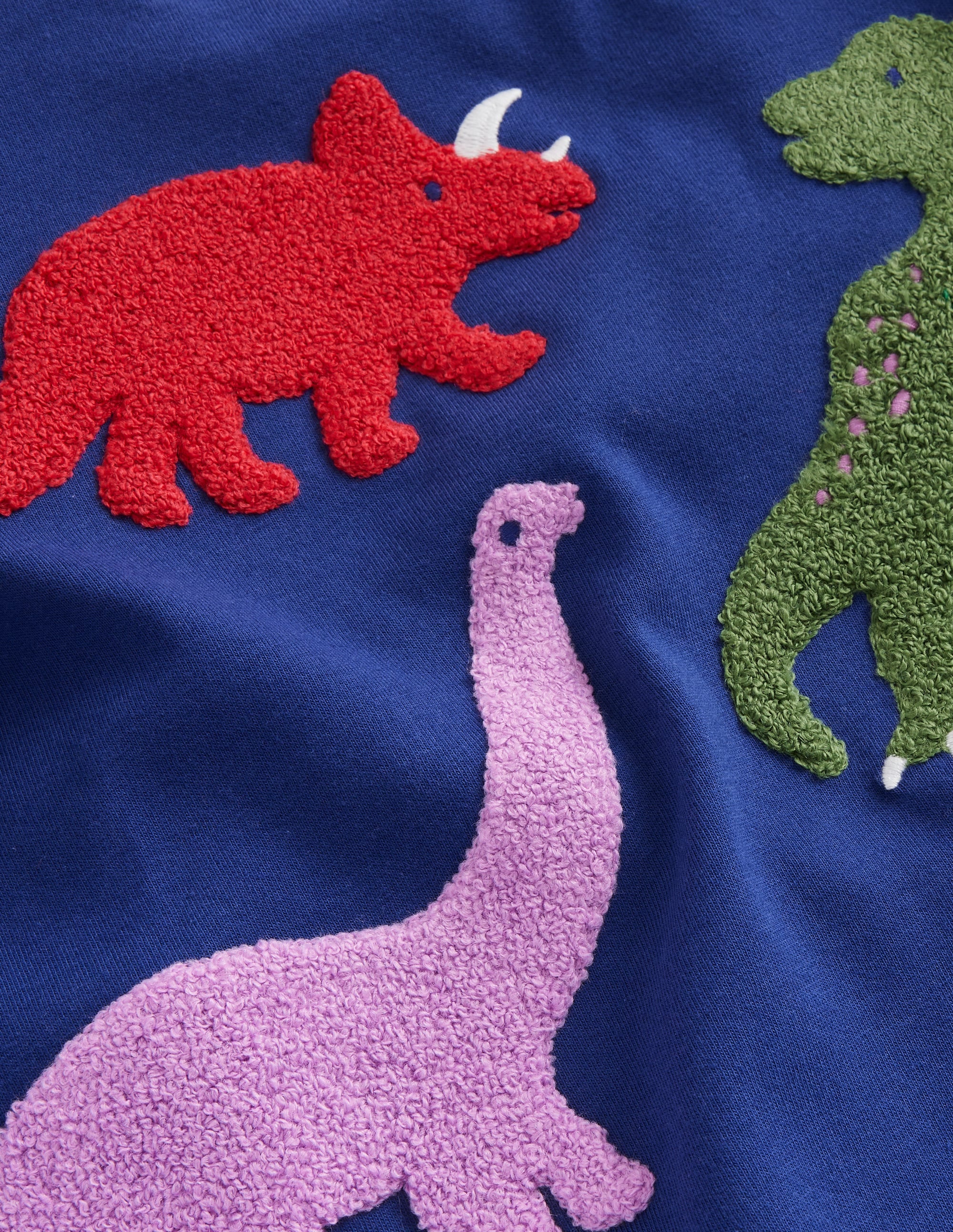 Bouclé-T-Shirt Dinosaurier-Segelblau - Image 3