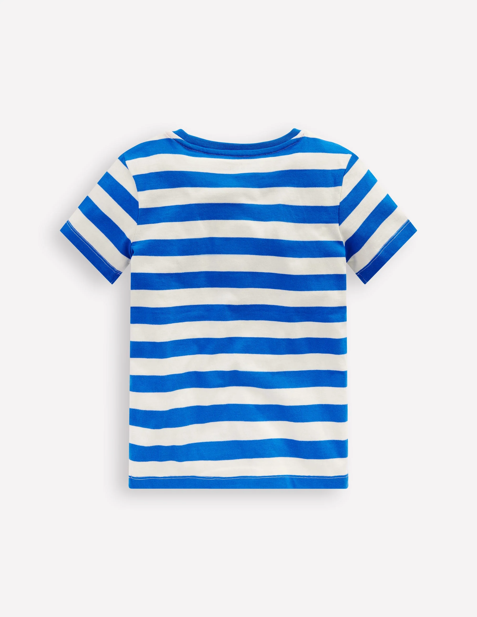 Bouclé-T-Shirt-Galerieblau/Naturweiß Fruchtgesicht - Image 5