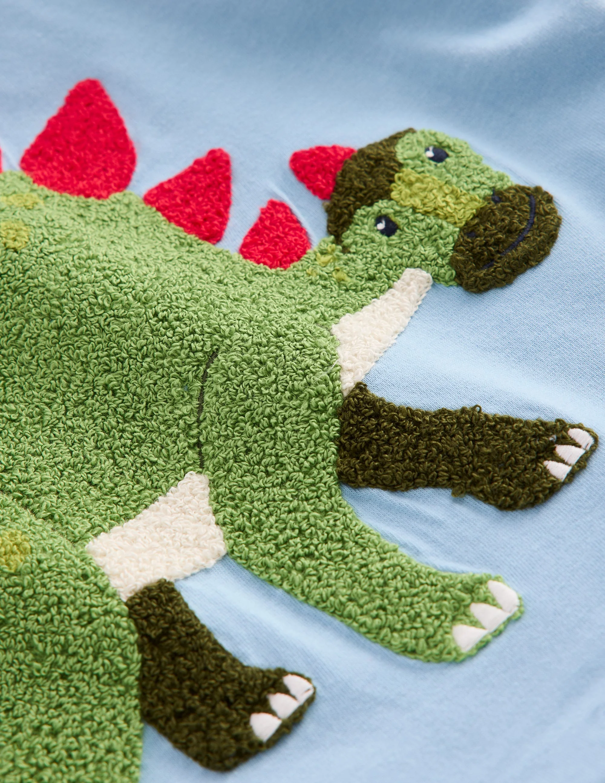 Bouclé-T-Shirt-Gletscherblau Dino - Image 3