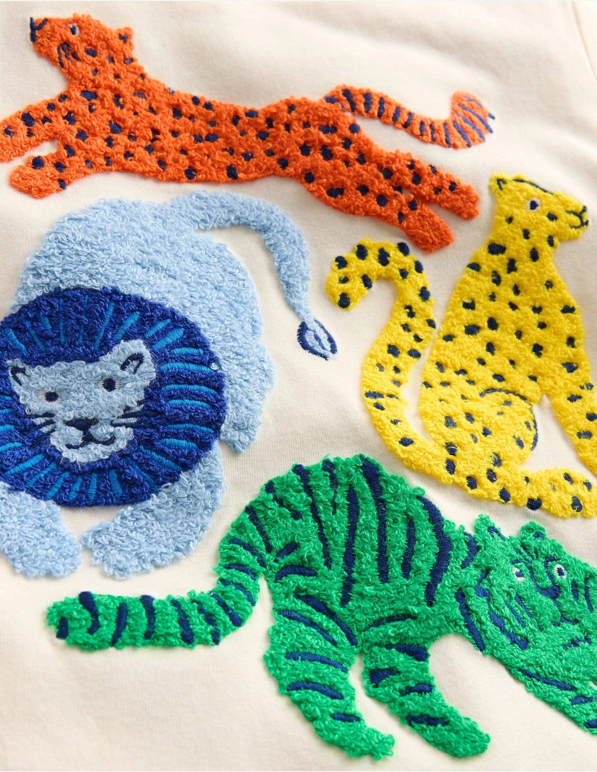 Bouclé-T-Shirt-Sanftes Naturweiß Großkatzen - Image 3