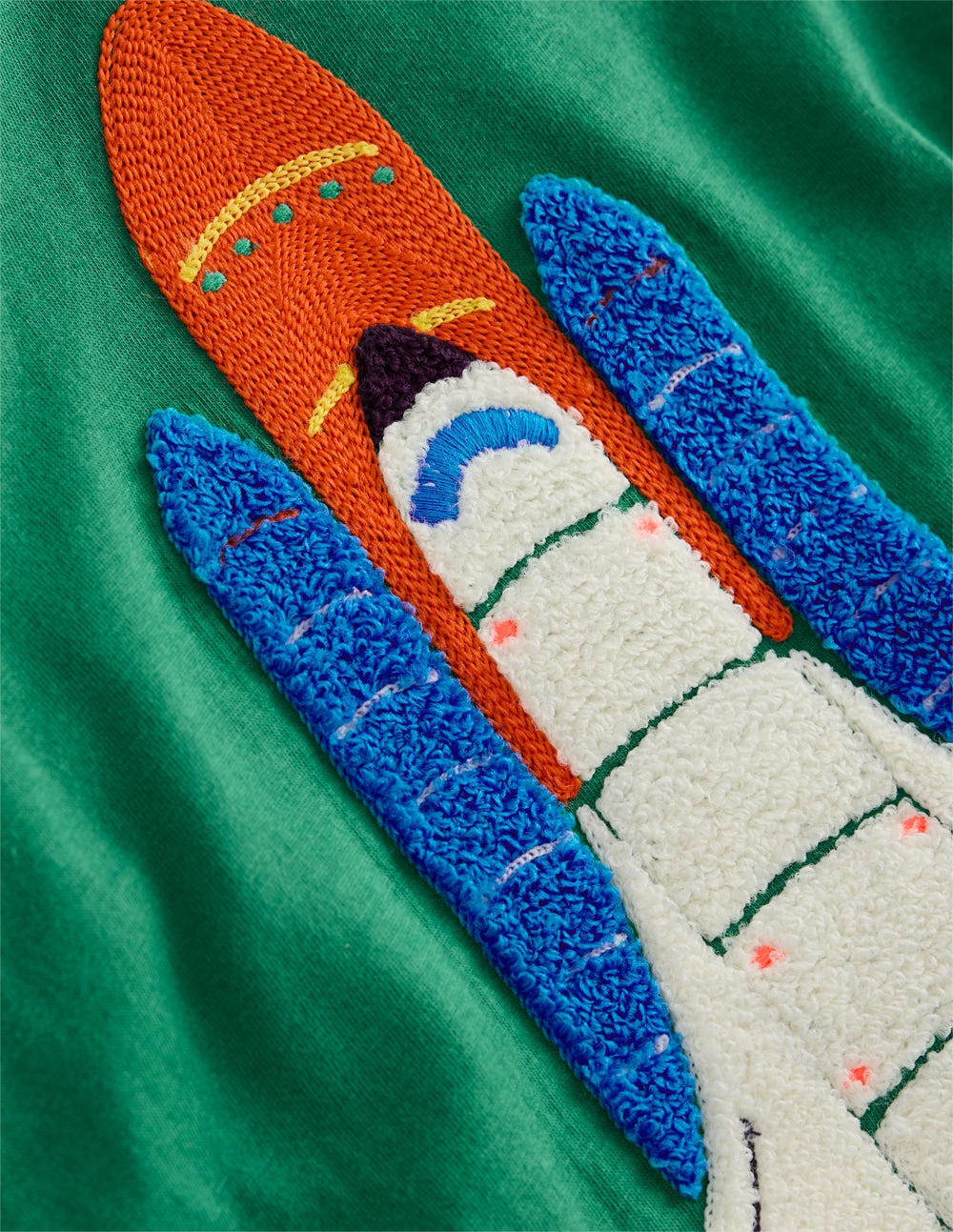 Bouclé-T-Shirt-Schattiges Grün Rakete - Image 3