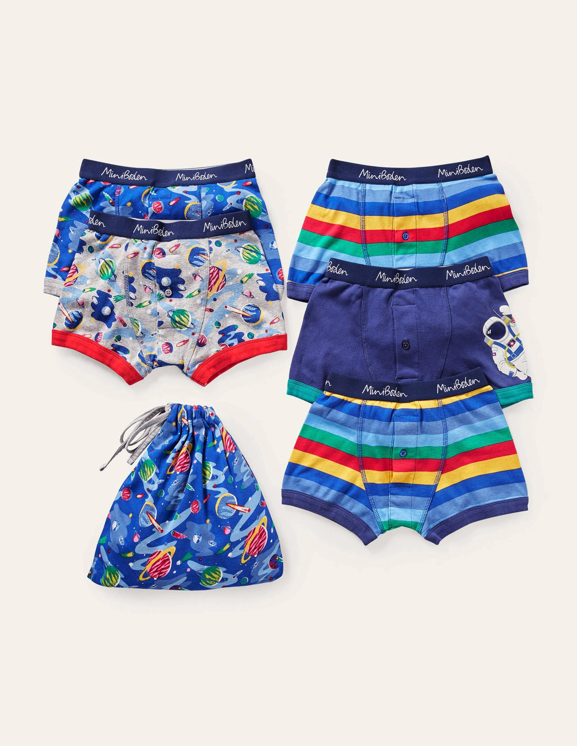 Boxershorts im 5er-Pack-Bunt Weltall - Image 2