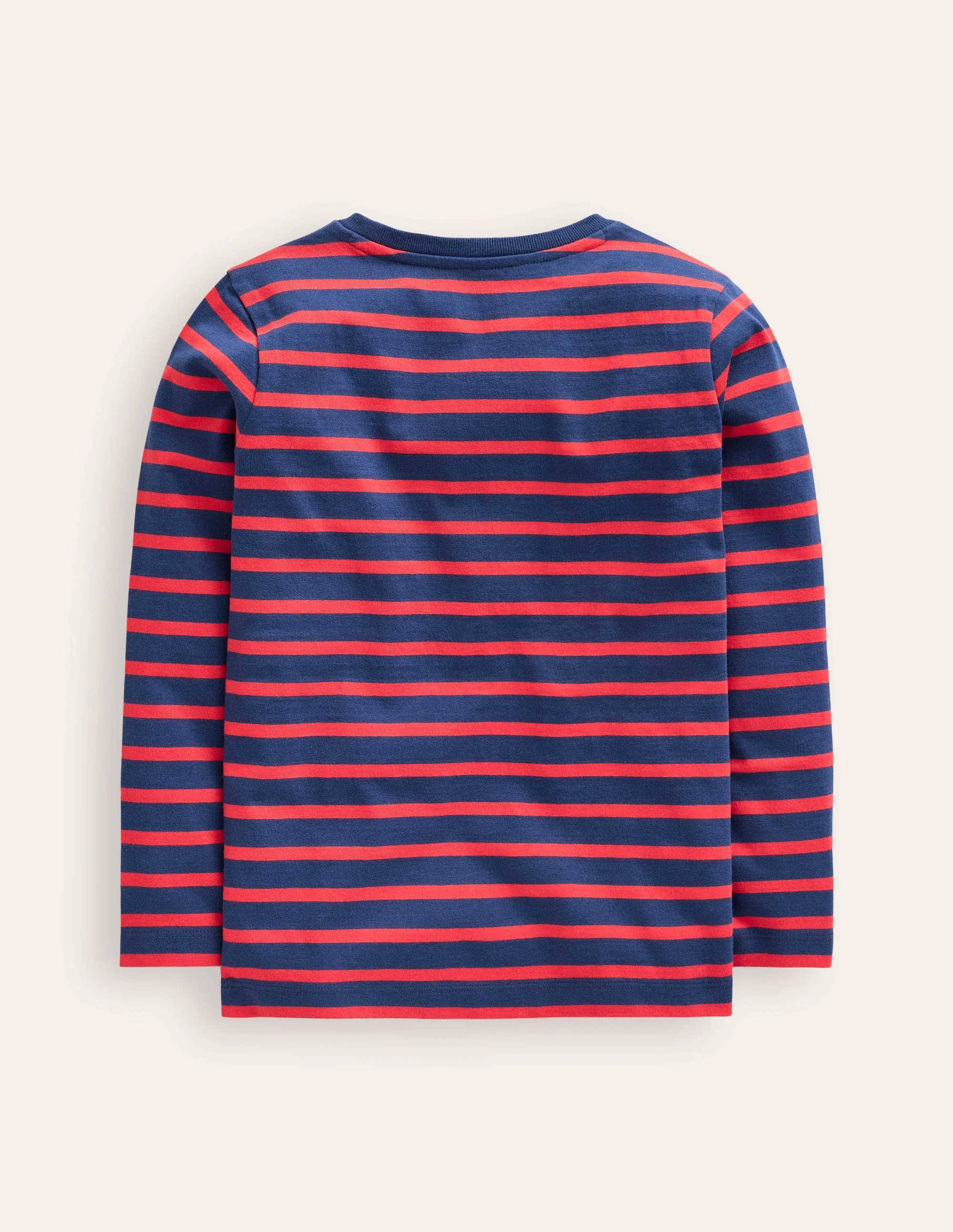 Breton-T-Shirt für den Alltag-Steuerbordblau/Erdbeertorte - Image 2