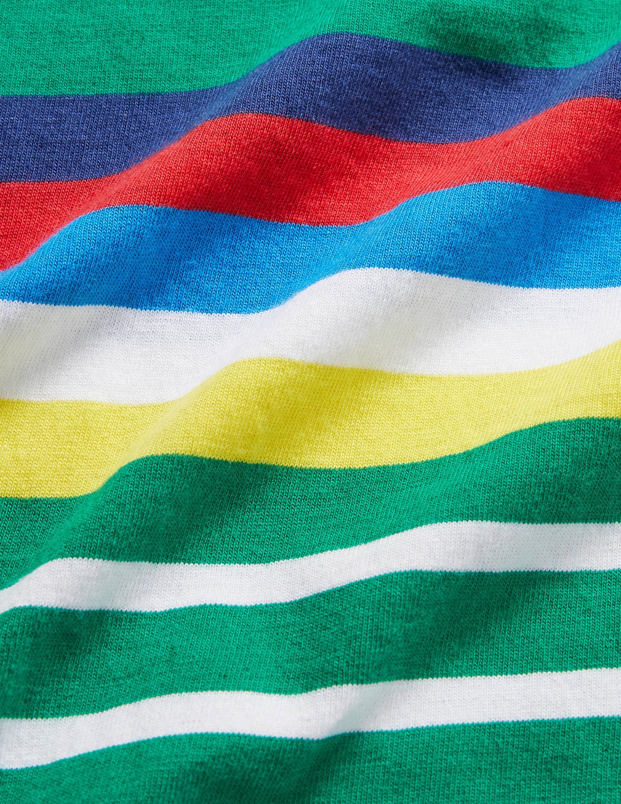 Bretonshirt mit Regenbogenstreifen-Highland Green Rainbow - Image 3