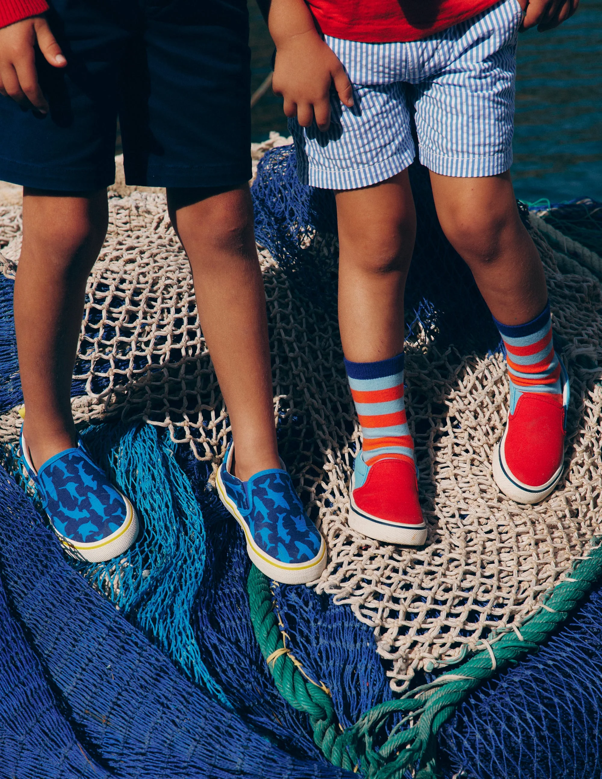 Canvas-Schuhe zum Hineinschlüpfen-Sanftes Bunt