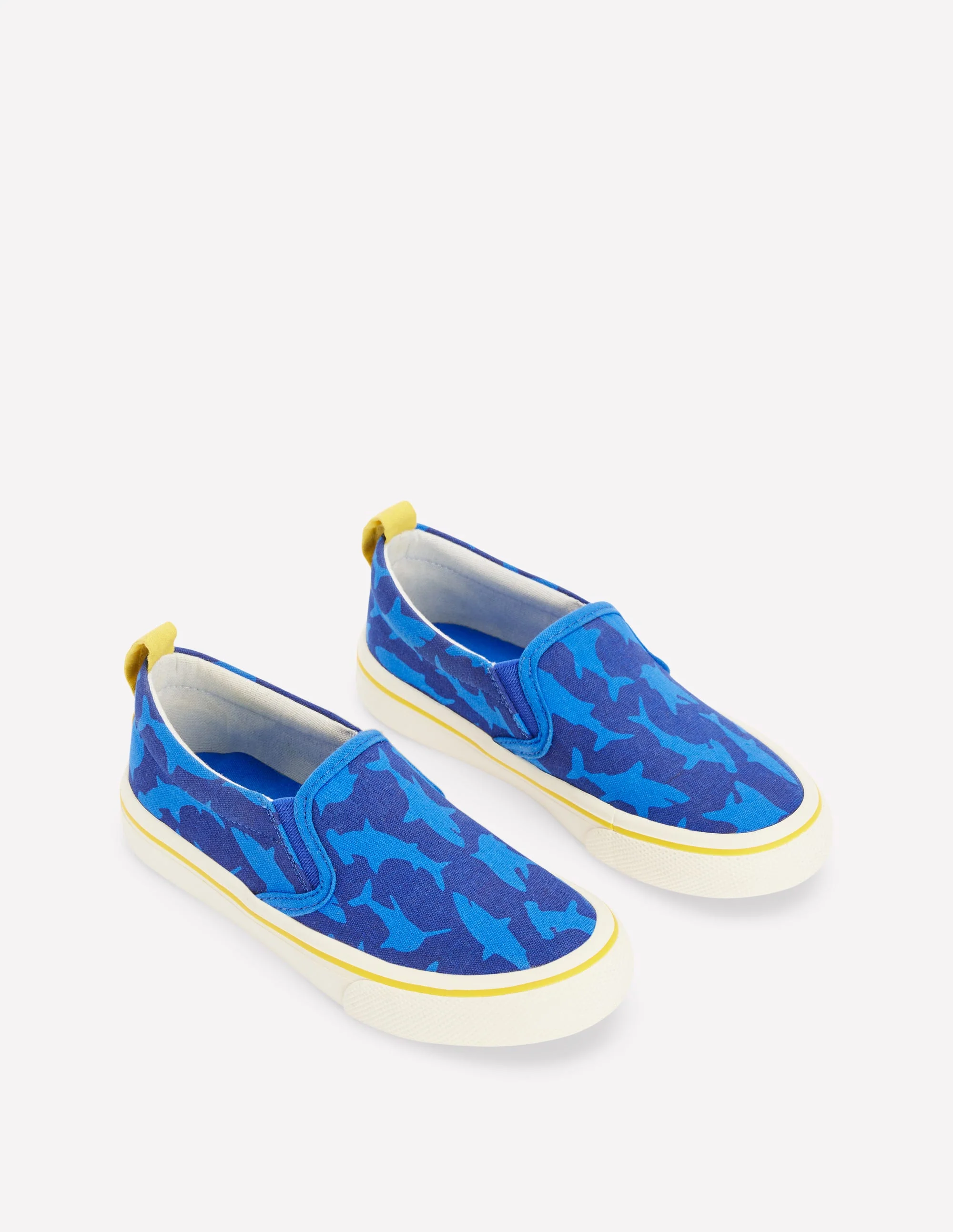 Canvas-Schuhe zum Hineinschlüpfen-Schuluniform-Navy, Haie - Image 2
