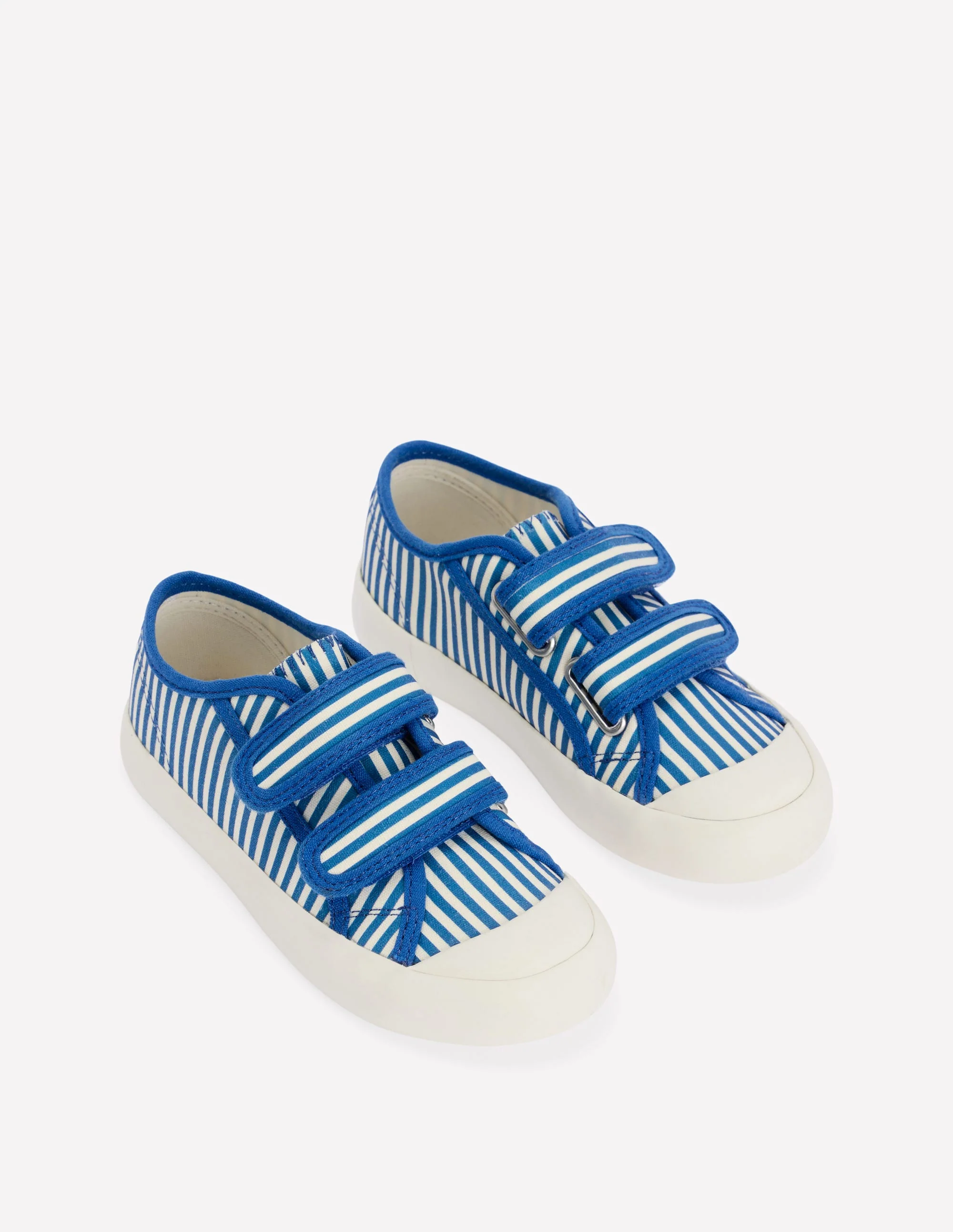 Canvas-Sneaker-Blau Drell Streifen - Image 2