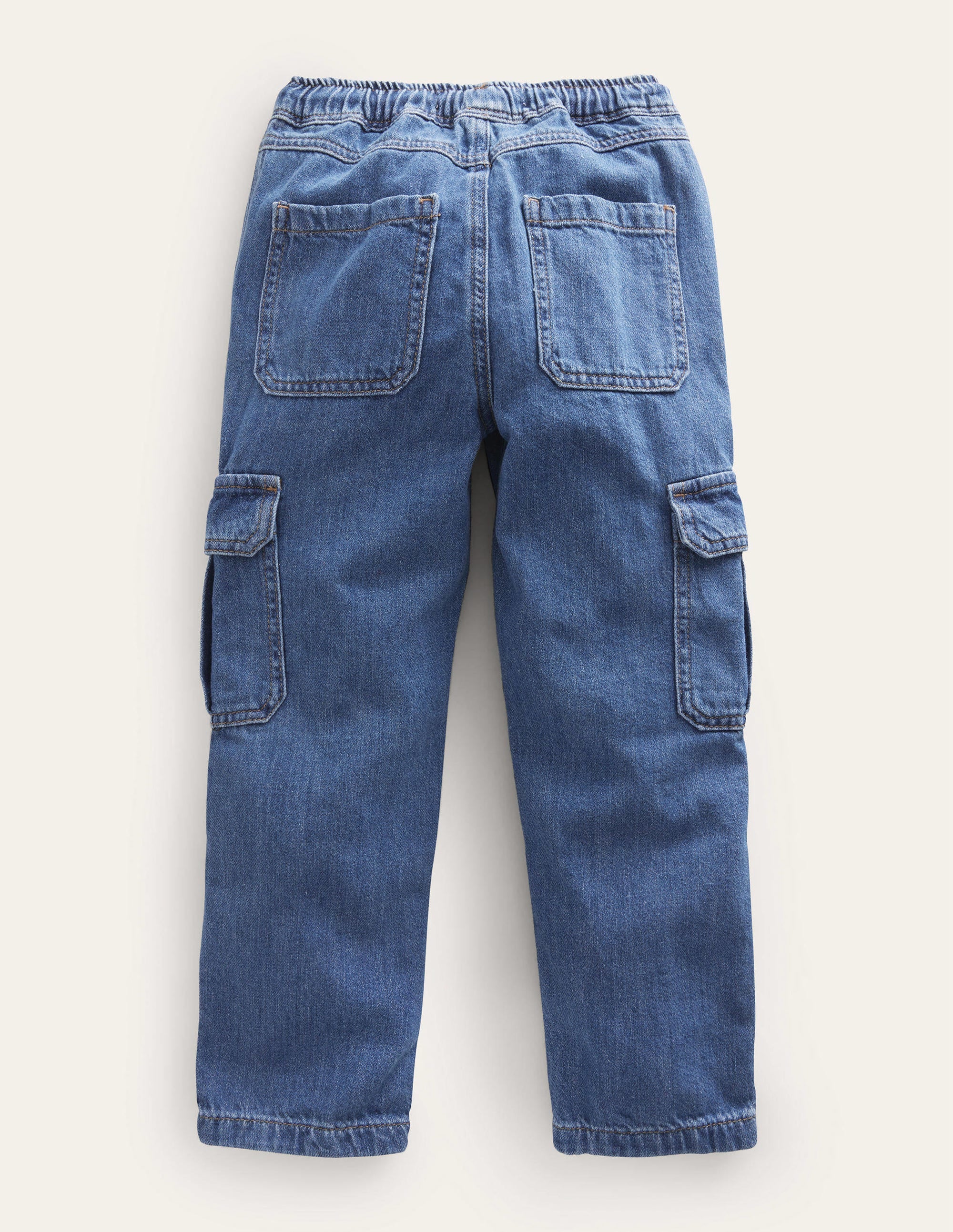 Cargo-Jeans-Mittleres Vintageblau, Denim - Image 2