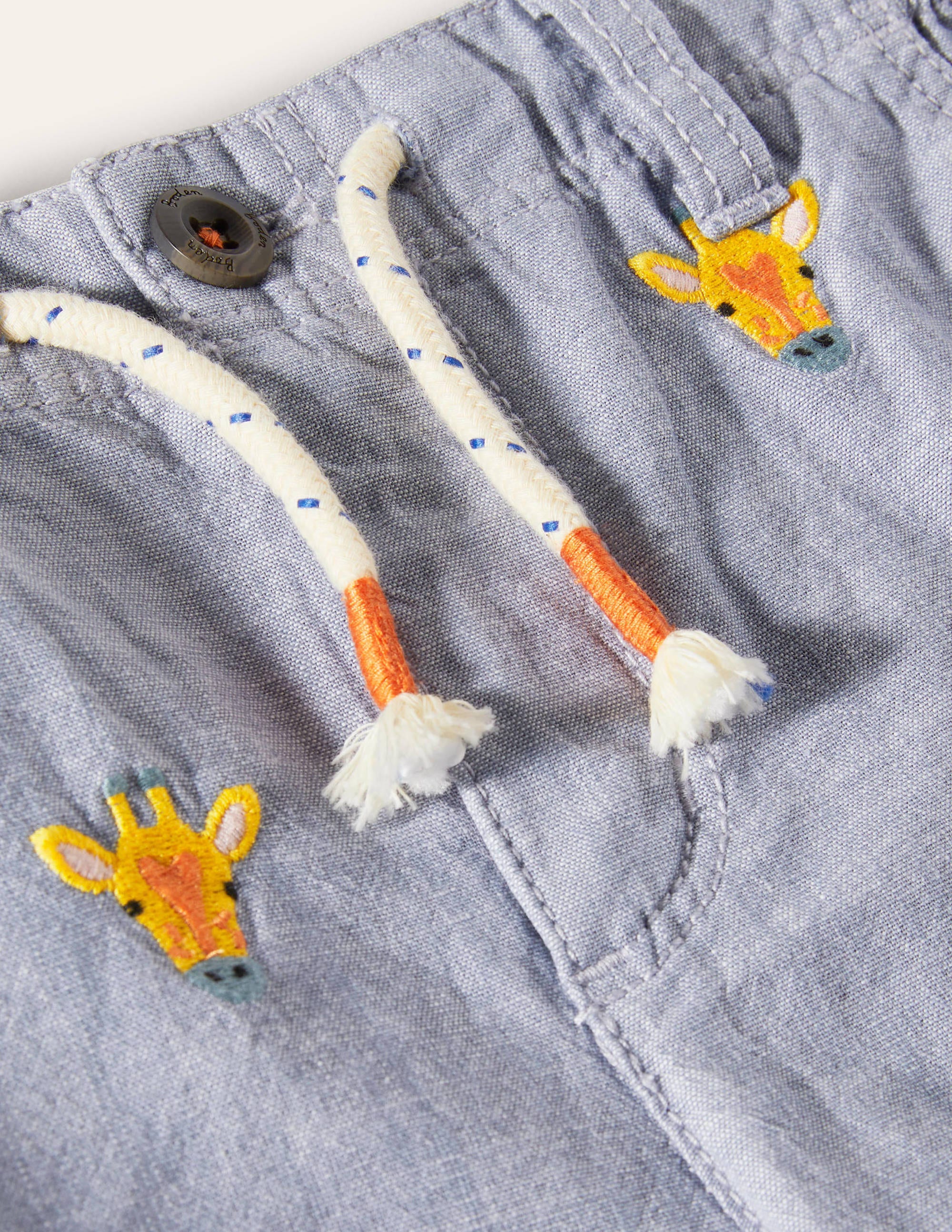Cargoshorts-Faux-Uni, Giraffe/Stickerei - Image 3