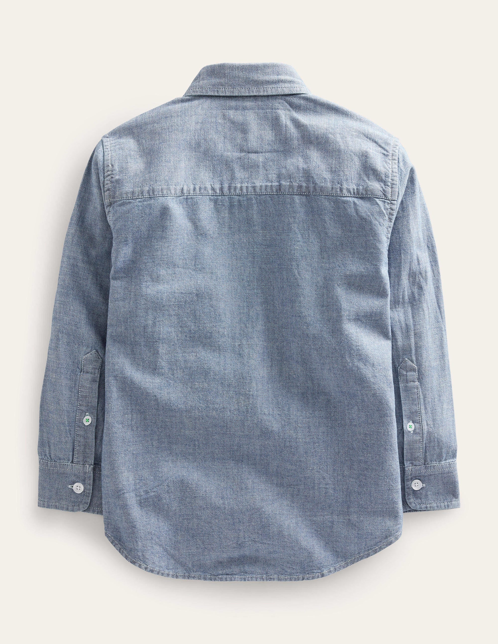Chambray-Hemd-Heller Faux-Uni - Image 2
