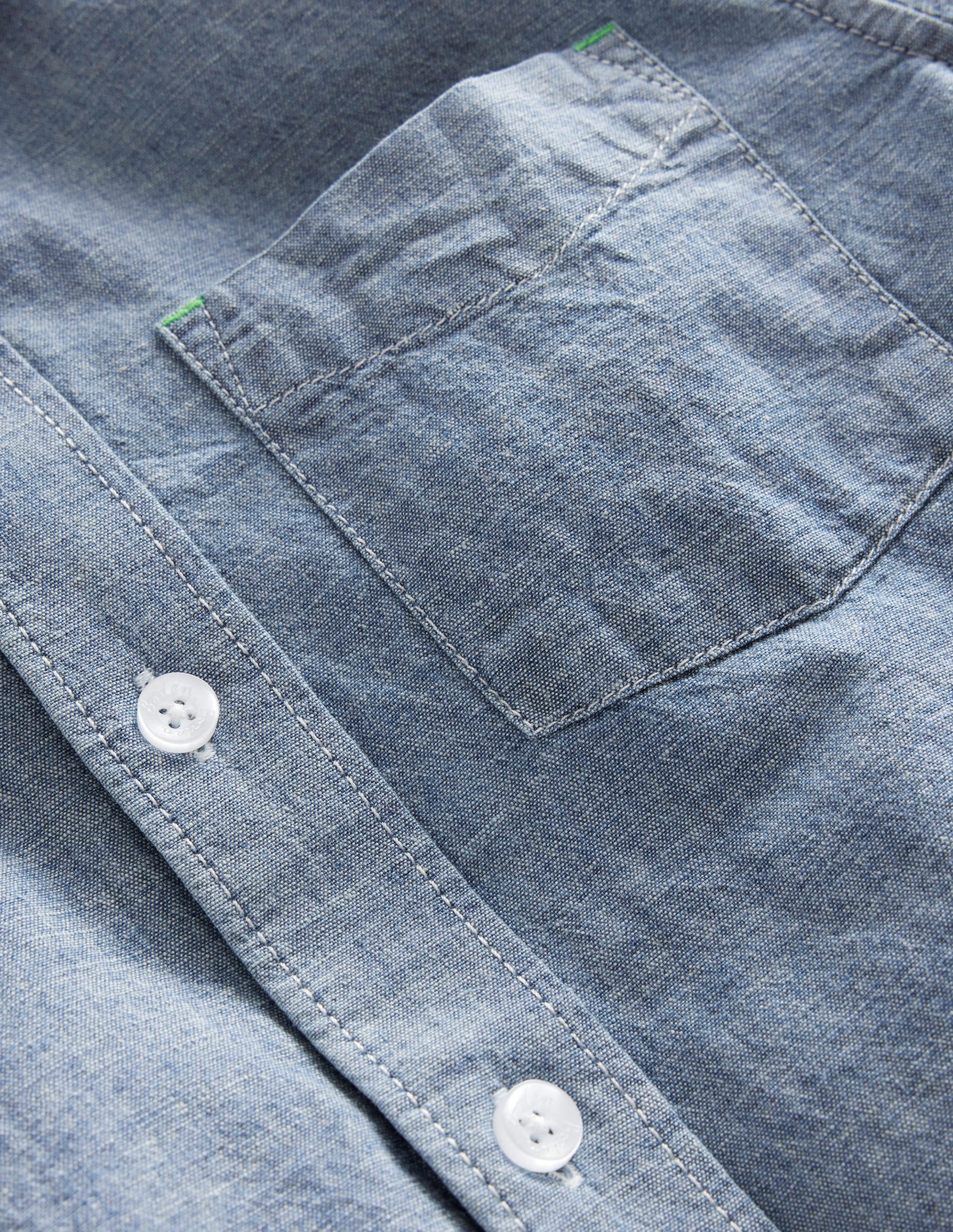 Chambray-Hemd-Heller Faux-Uni - Image 3