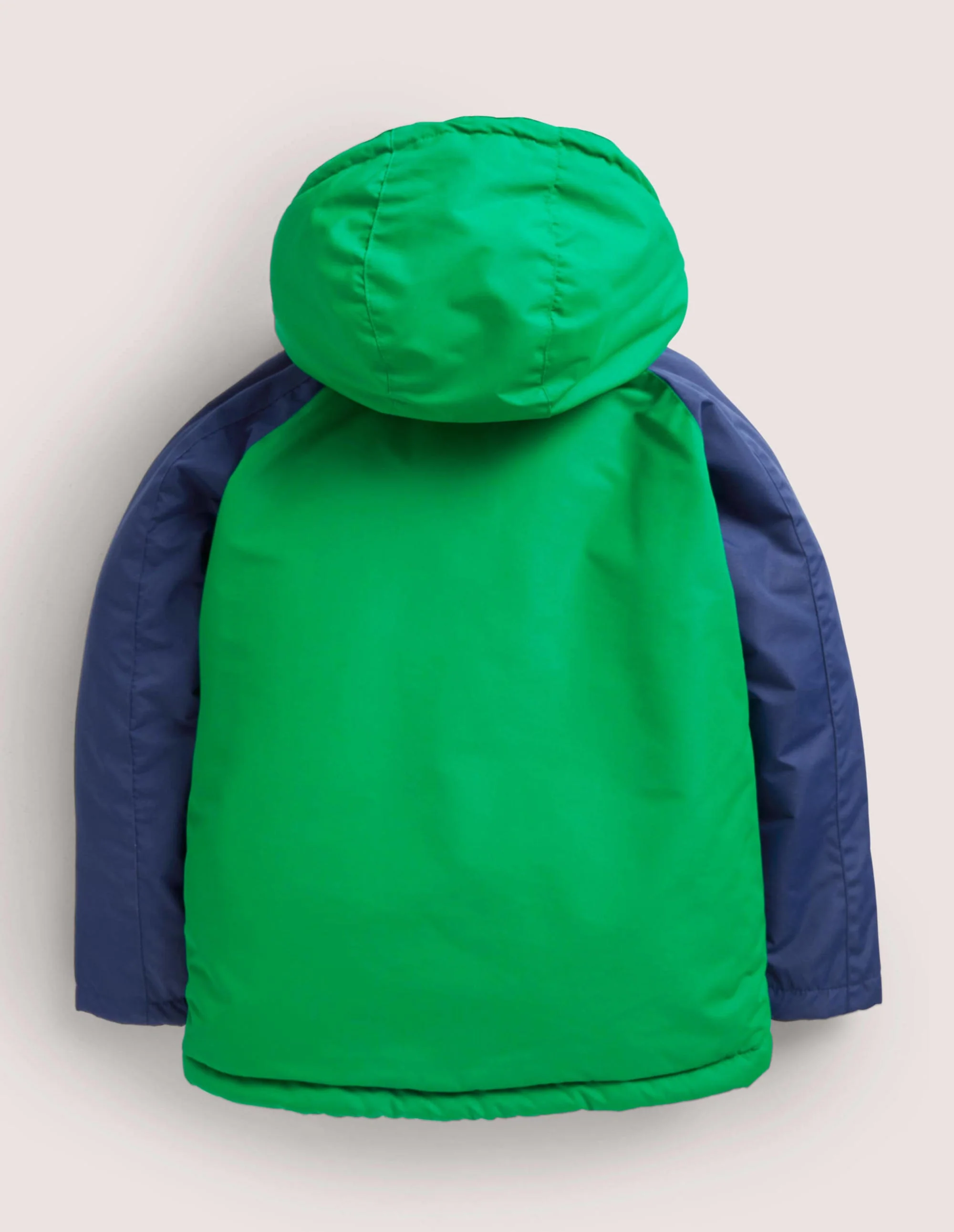 Colourblock Sherpa-Lined Fox Print Anorak-Schottengrün, Fuchs - Image 2