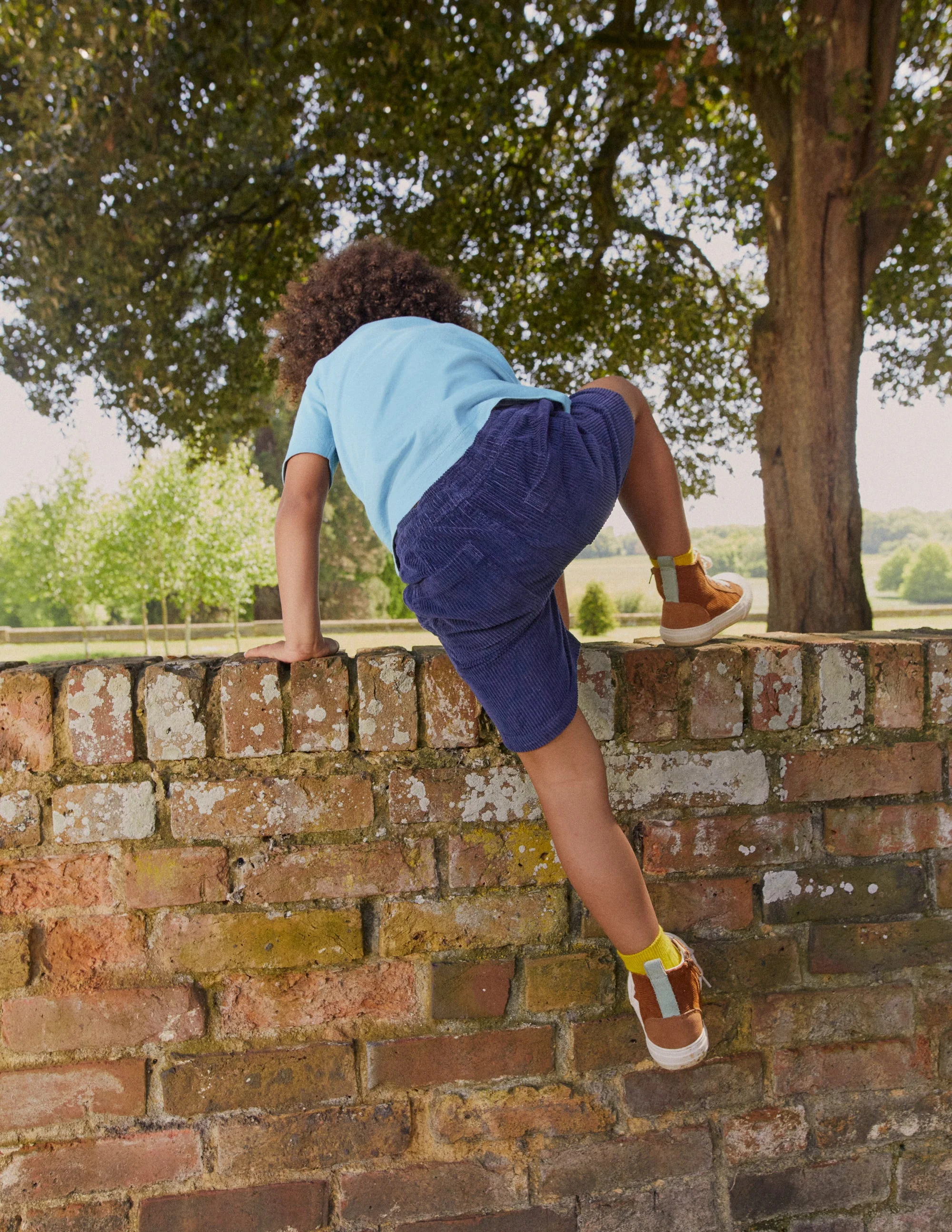 Cord Shorts-Schuluniform-Marineblau - Image 5
