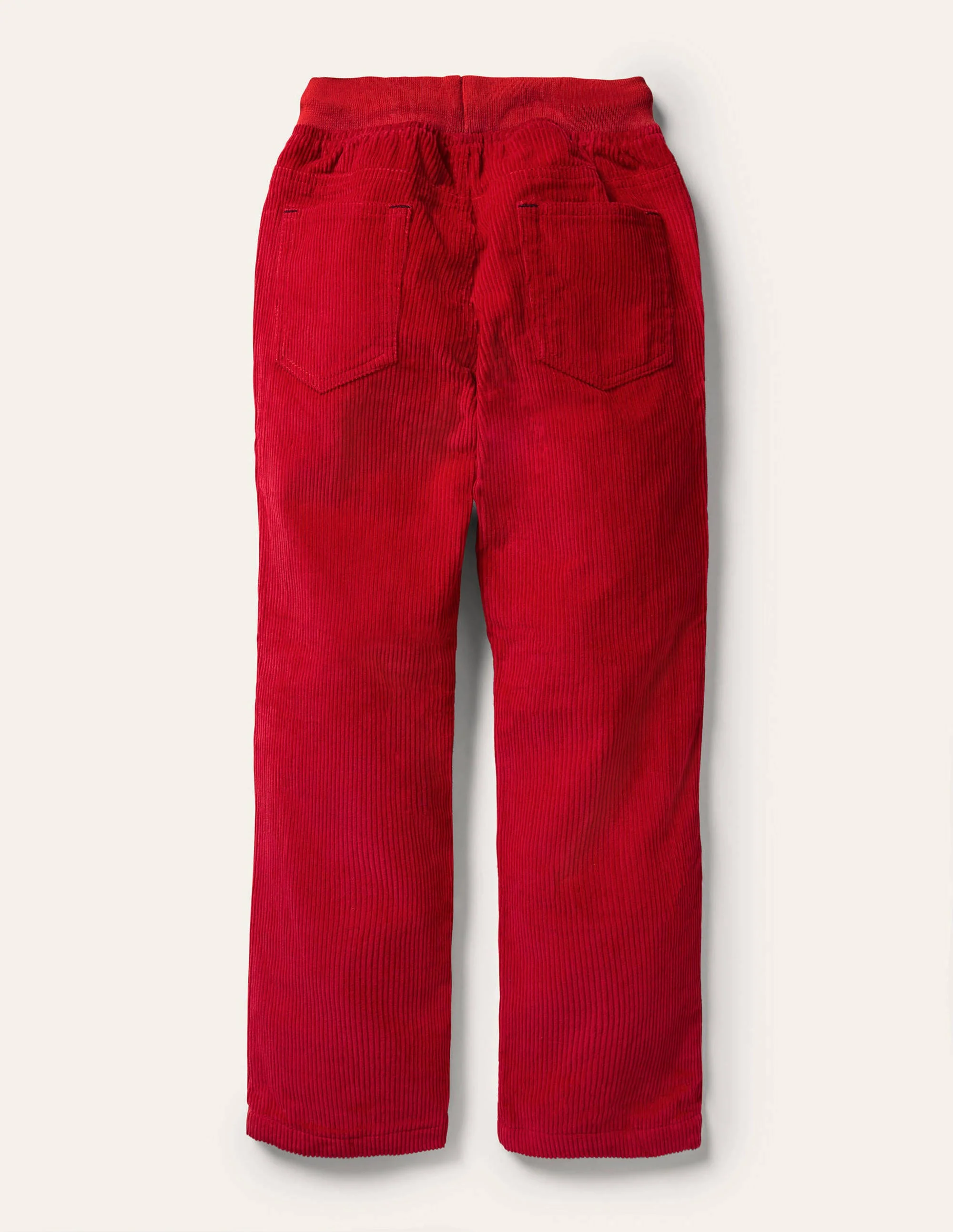 Cordhose mit kuscheligem Futter-Rockabilly-Rot - Image 2