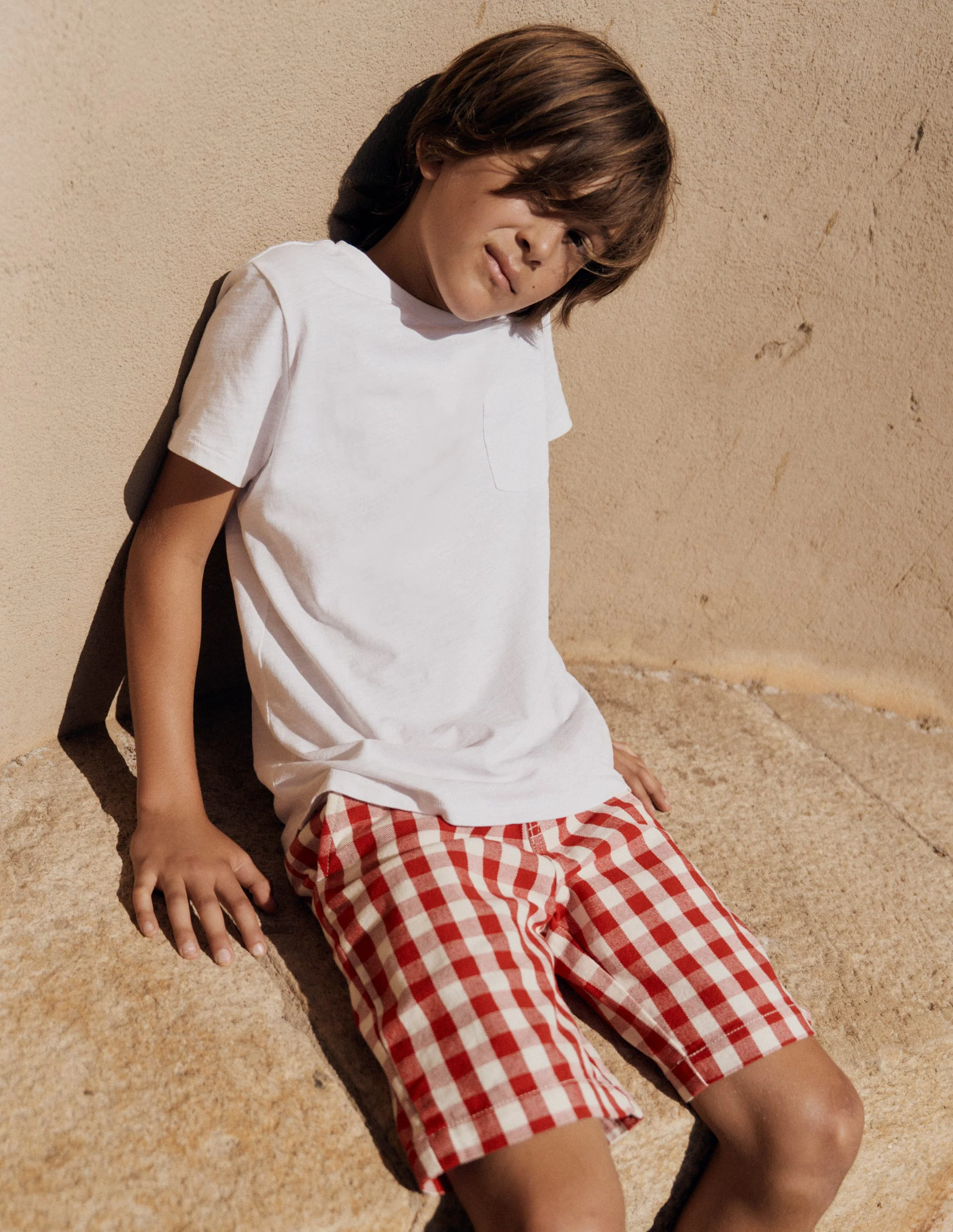 Elegante Shorts-Rot Vichy - Image 5