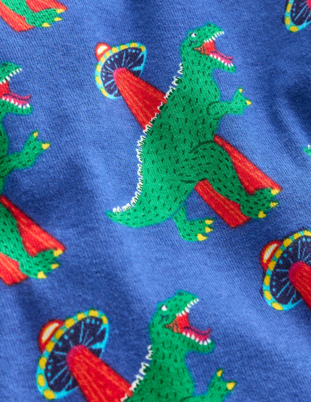 Eng anliegender, im Dunkeln leuchtender Schlafanzug-Dino Weltall - Image 3