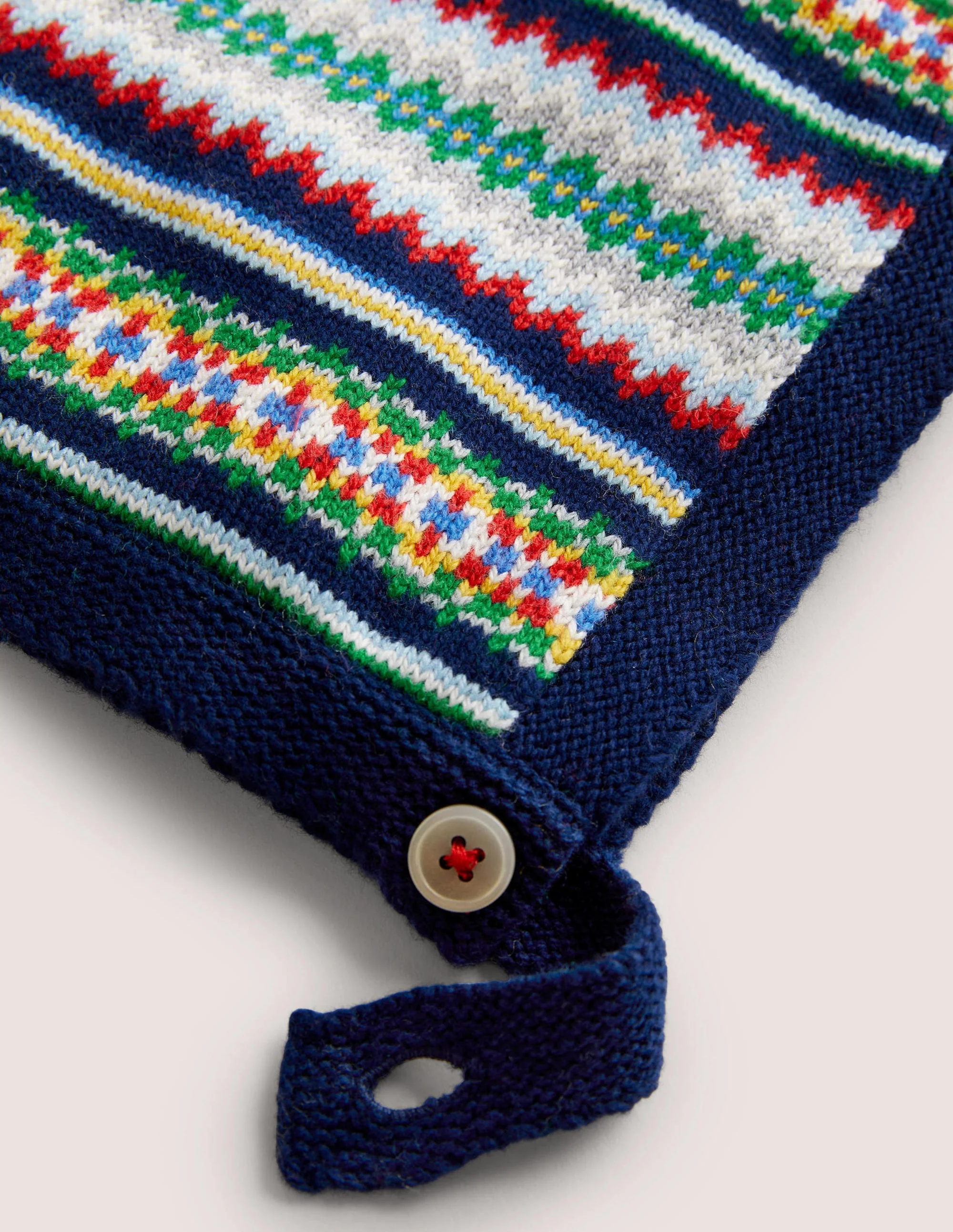 Fair-Isle-Häubchen-Segelblau - Image 2