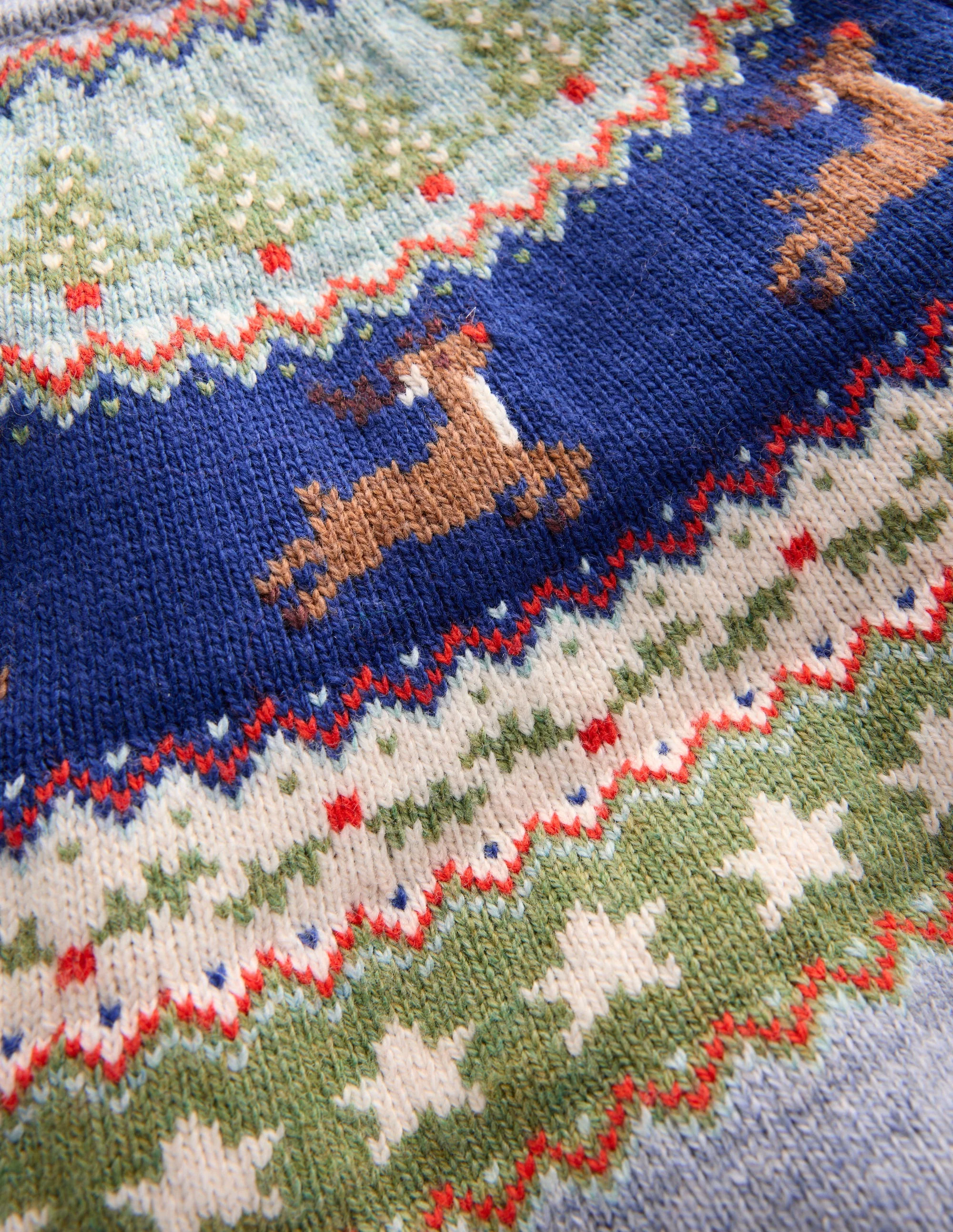Fair-Isle-Pullover-Gletscherblau Rentier - Image 5