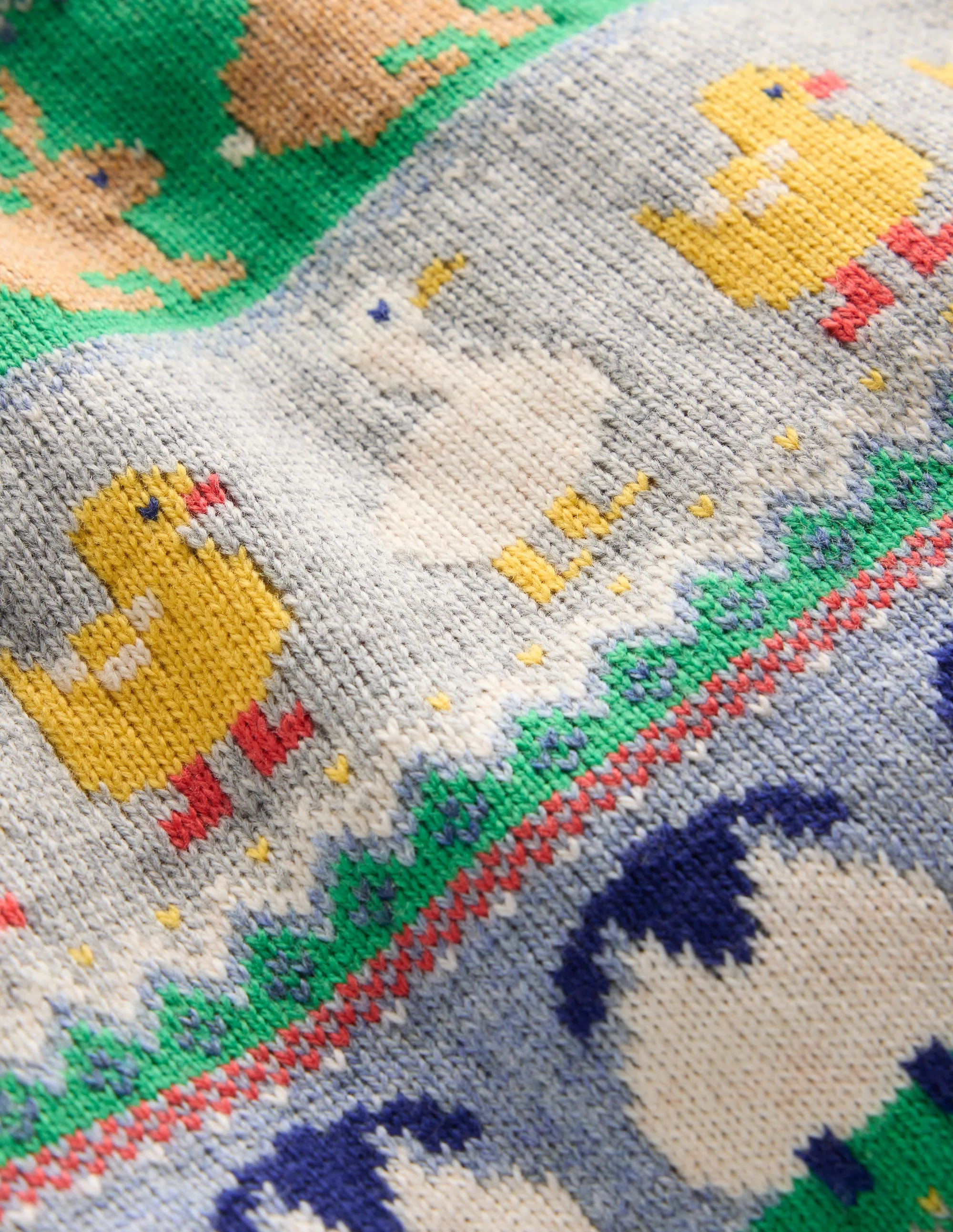 Fair-Isle-Pullover-Grau meliert Ostern - Image 3