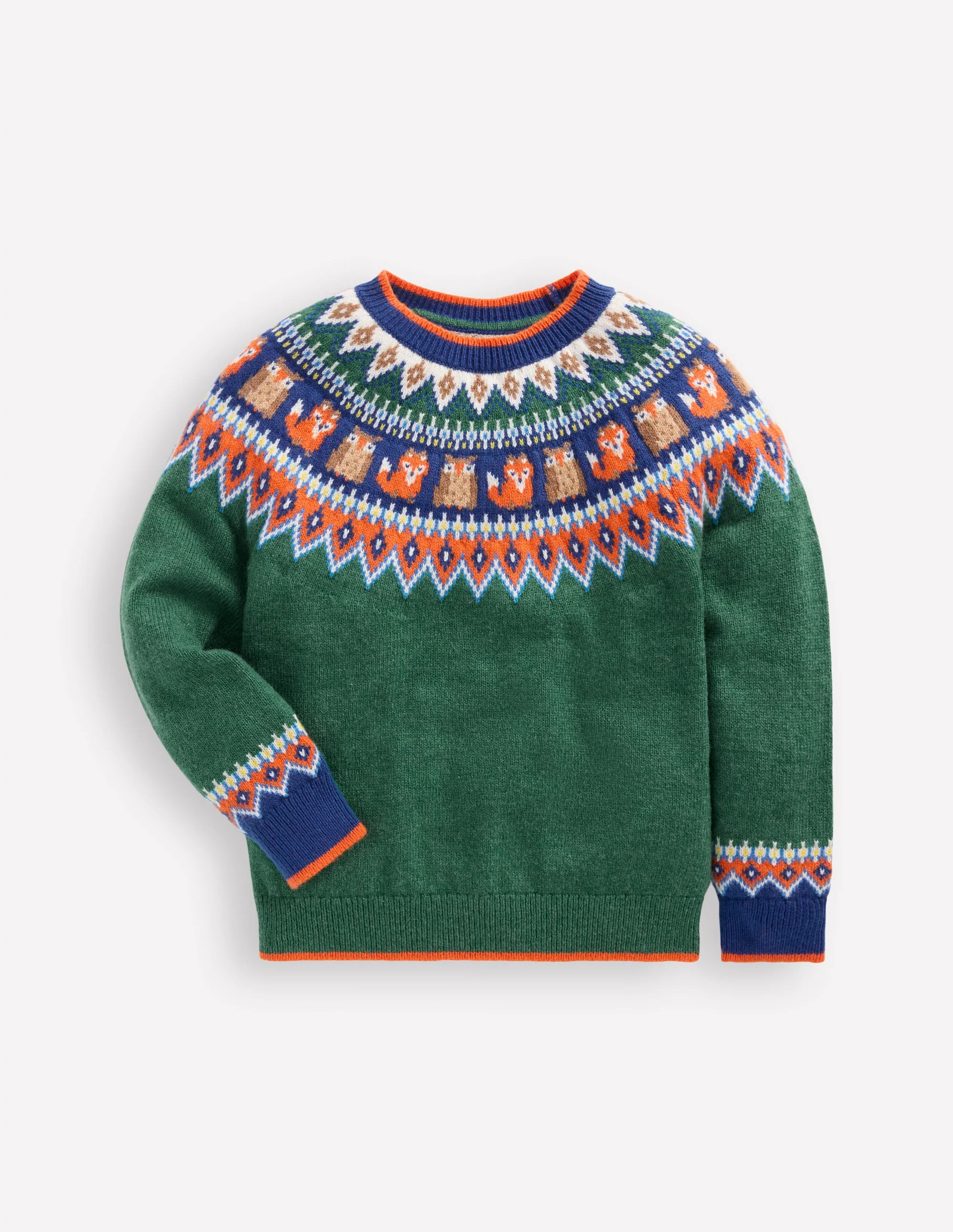 Fair-Isle-Pullover-Juwelengrün Wald - Image 5