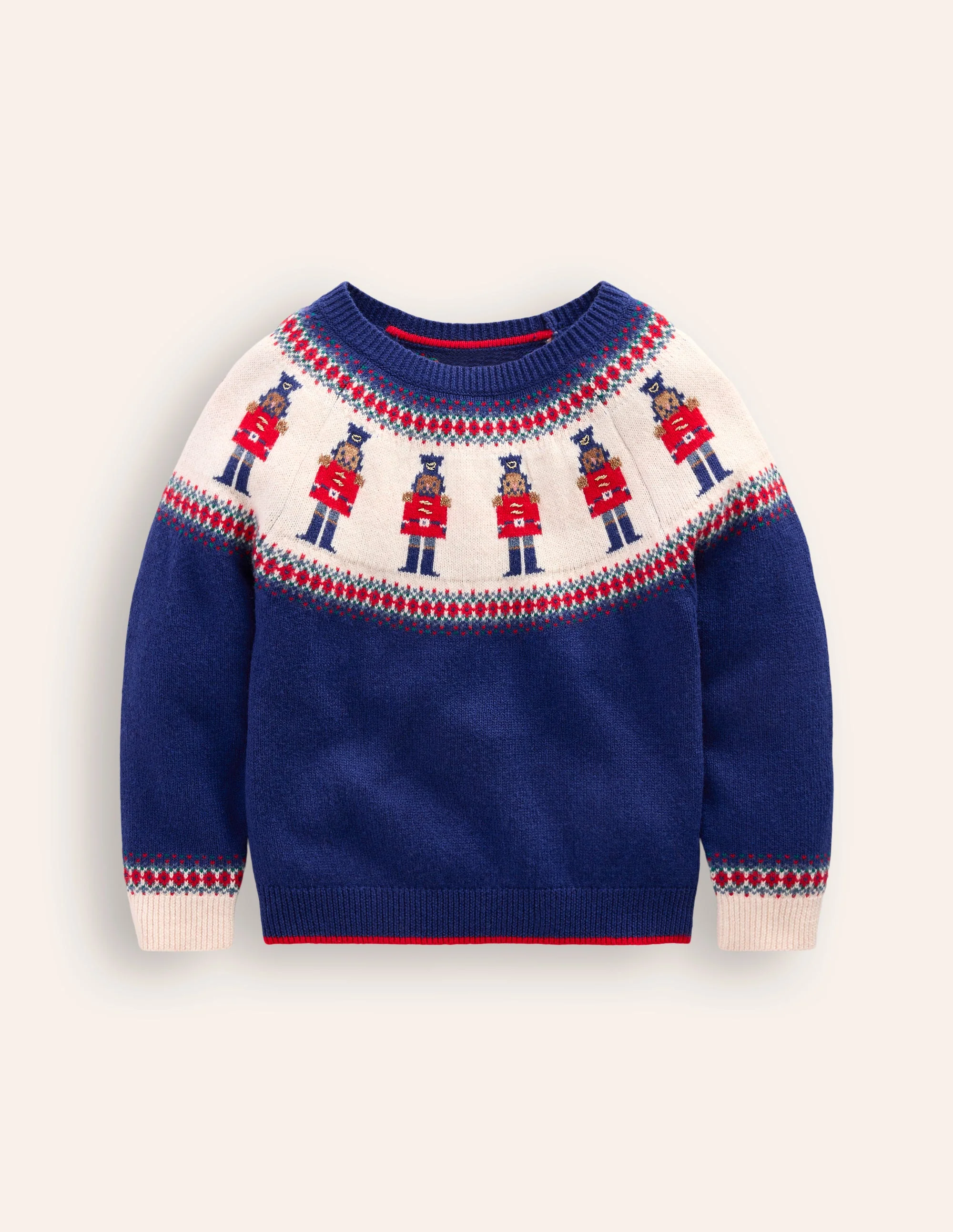 Fair-Isle-Pullover-Marineblau Nussknacker - Image 2