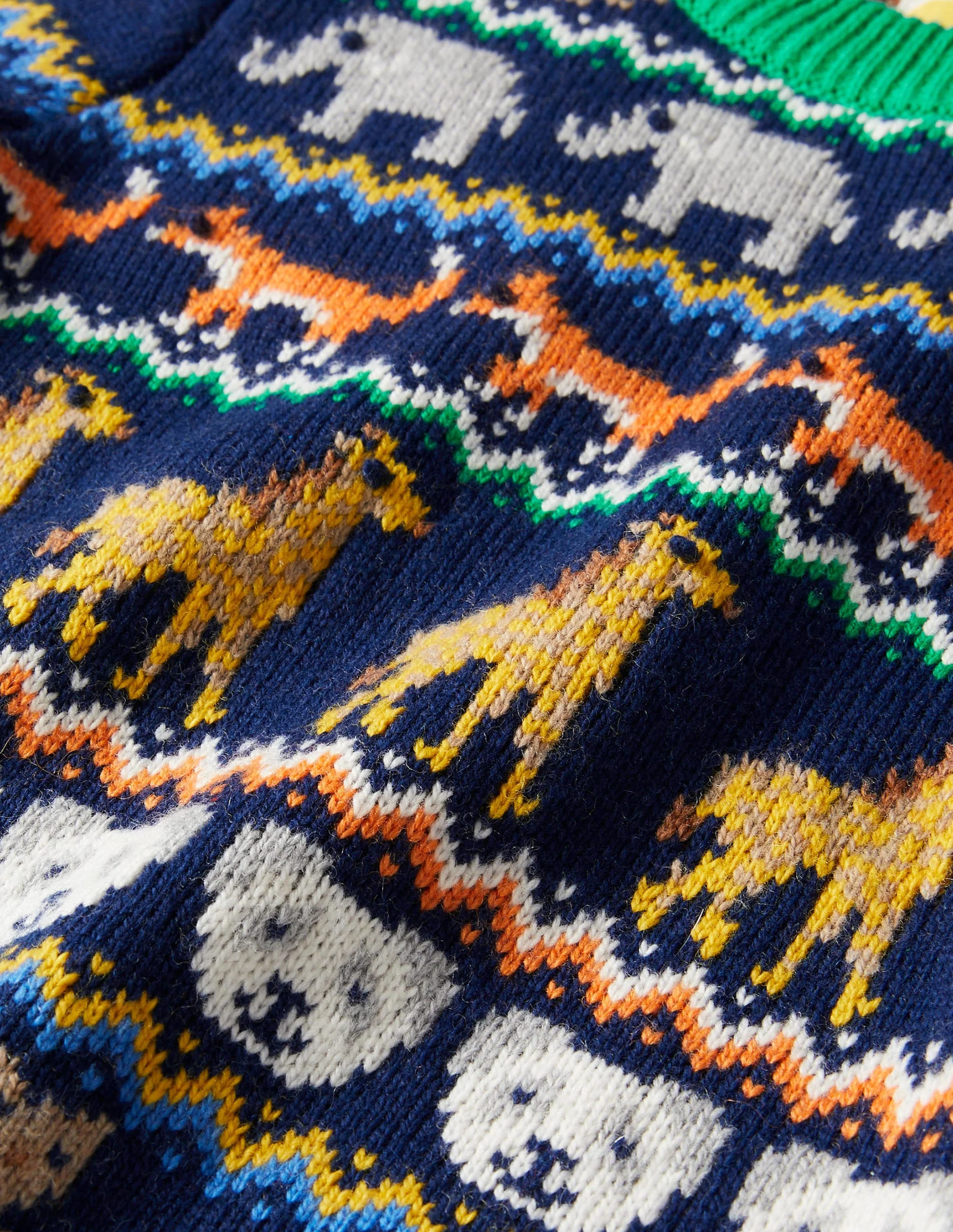 Fair-Isle-Pullover-Schuluniform-Navy, Tier-Fair-Isle-Muster - Image 3