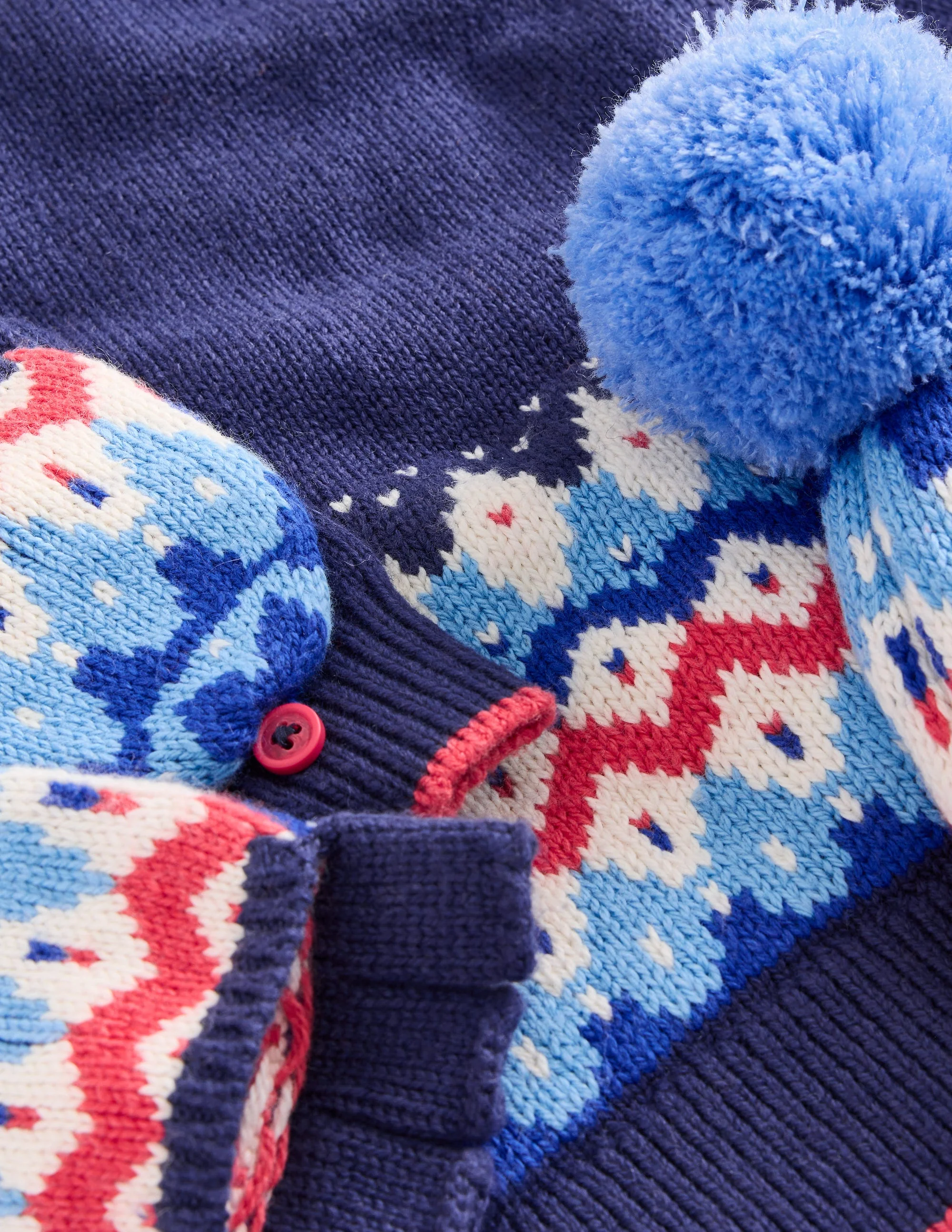 Fair-Isle-Strickset-Saphirblau Geo - Image 2