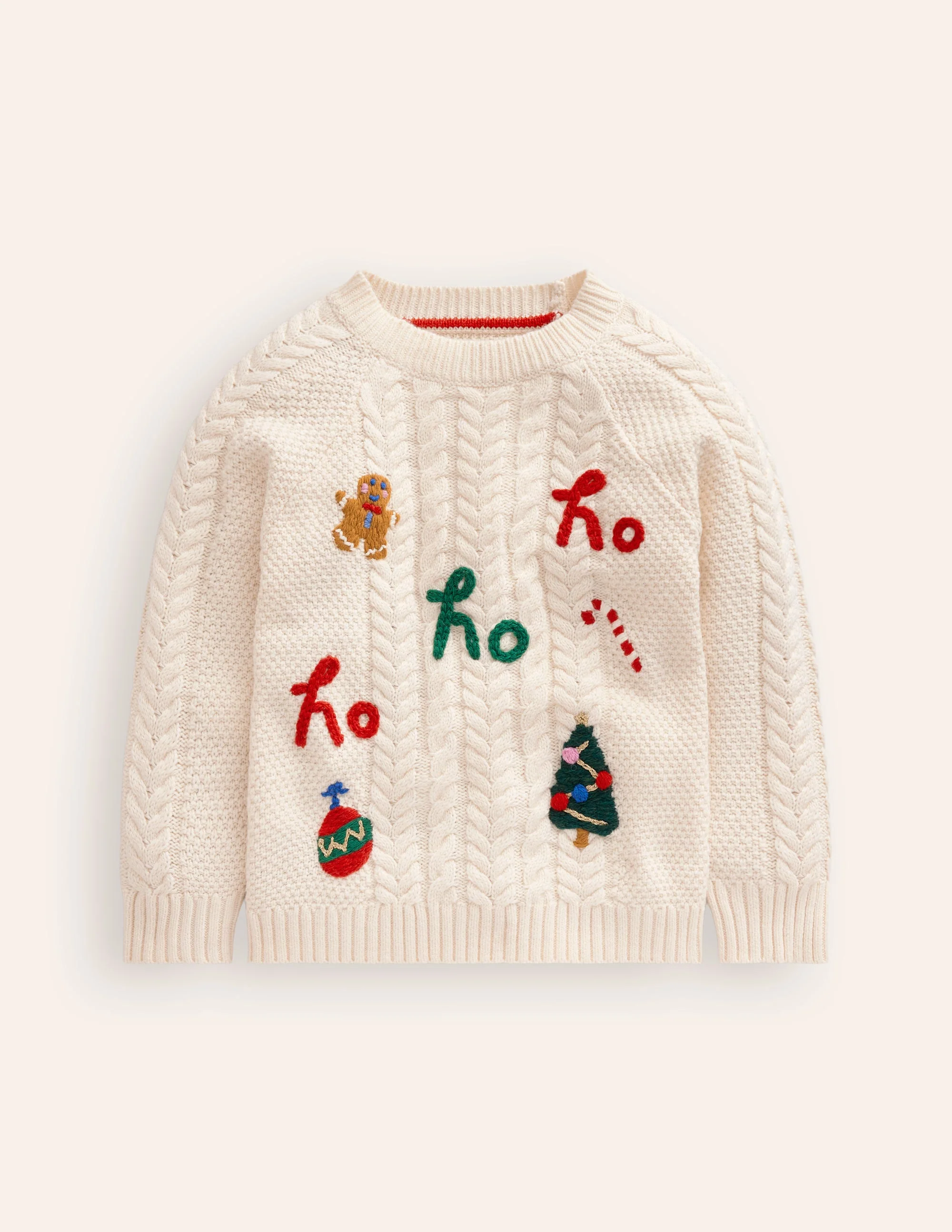 Festlicher Pullover mit Zopfmuster-Anenome