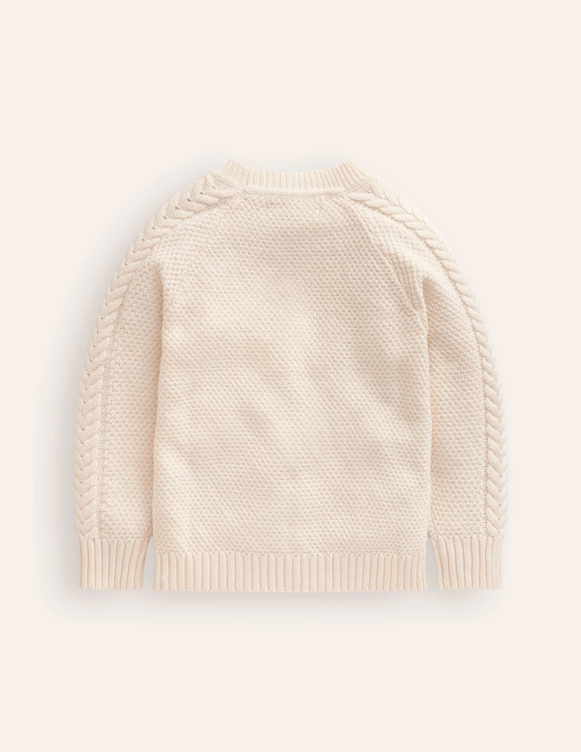 Festlicher Pullover mit Zopfmuster-Anenome - Image 2