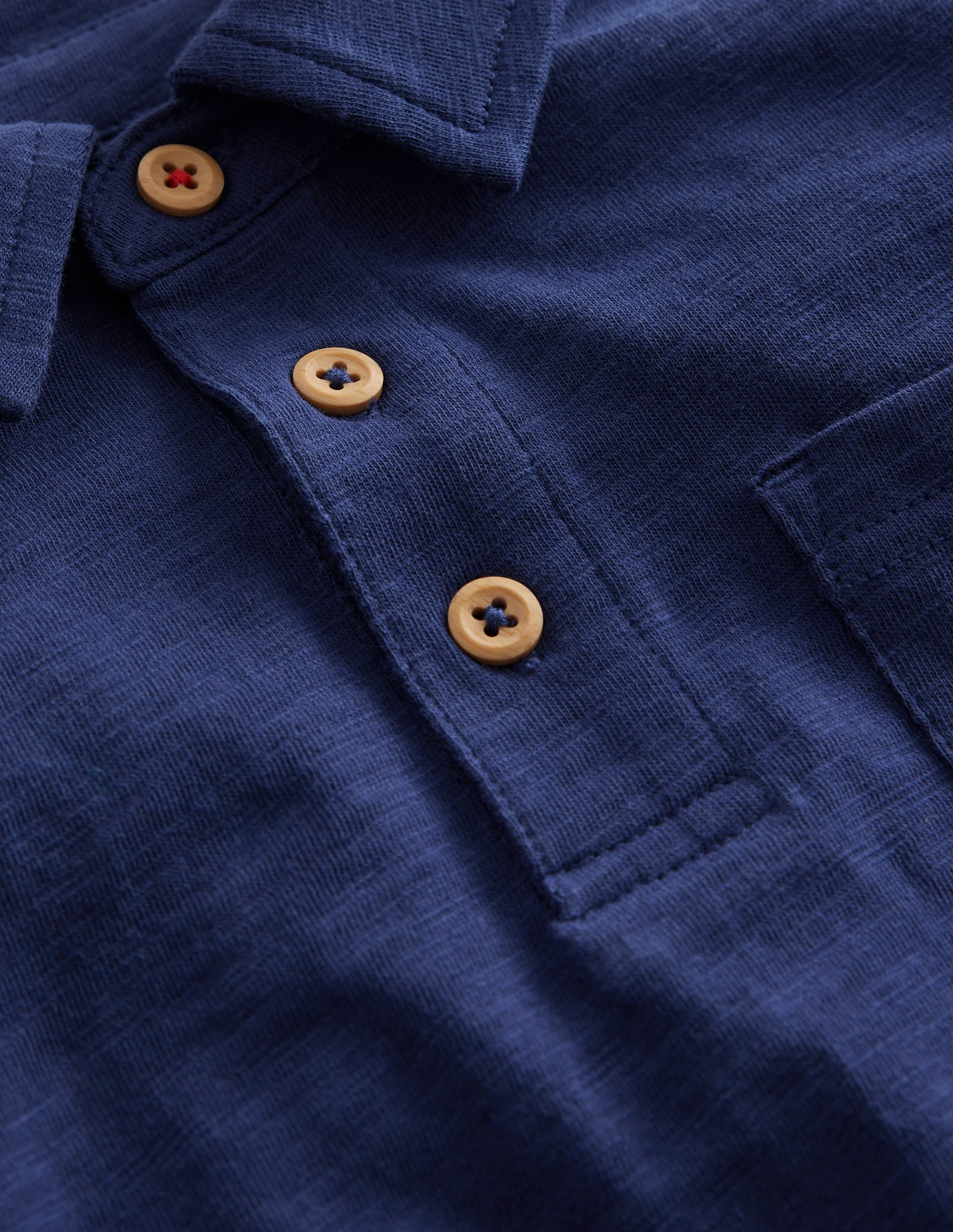 Flammgarn-Polohemd-Schuluniform-Marineblau - Image 3