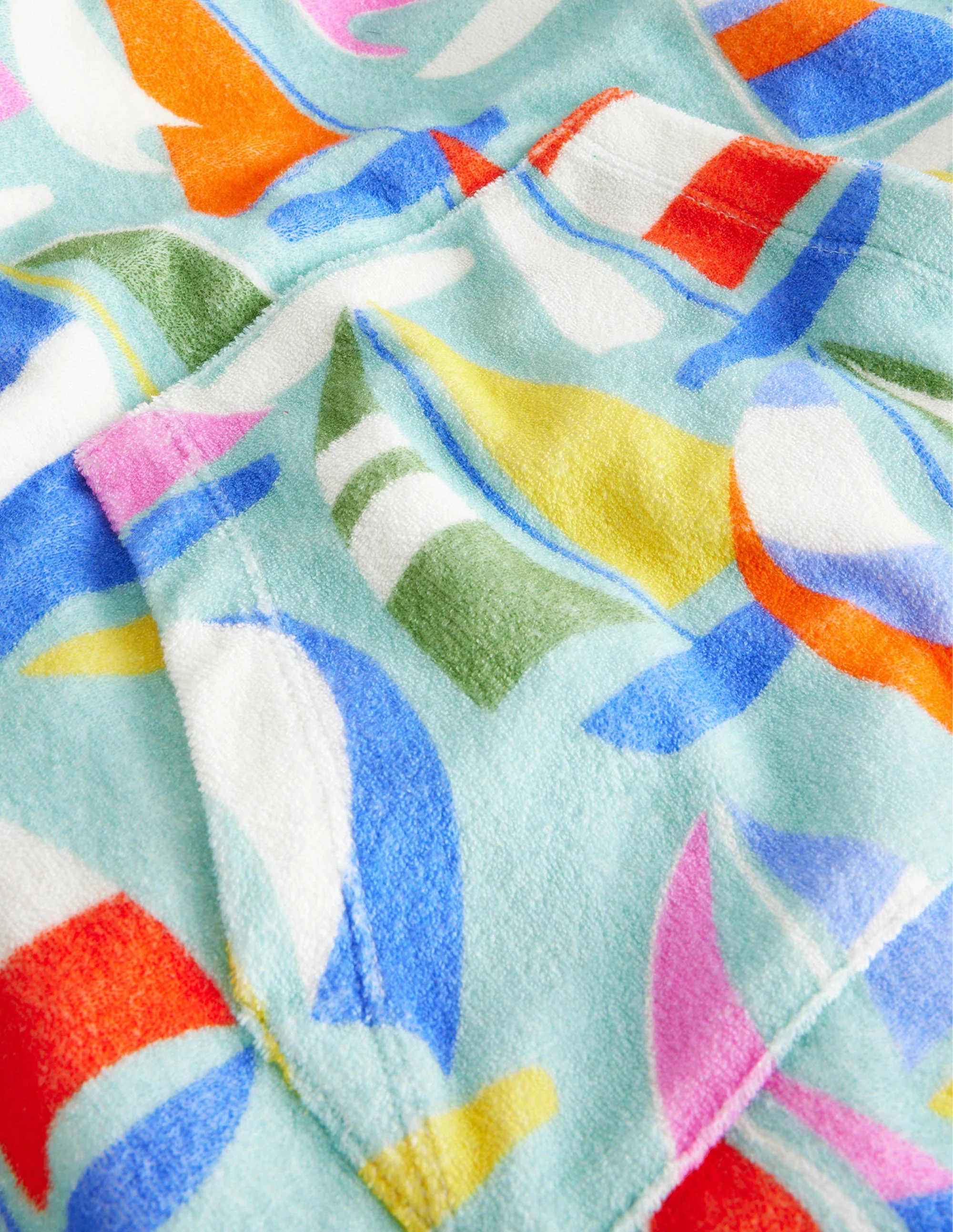 Frottee-Badeponcho-Bunt, Segelboote - Image 3