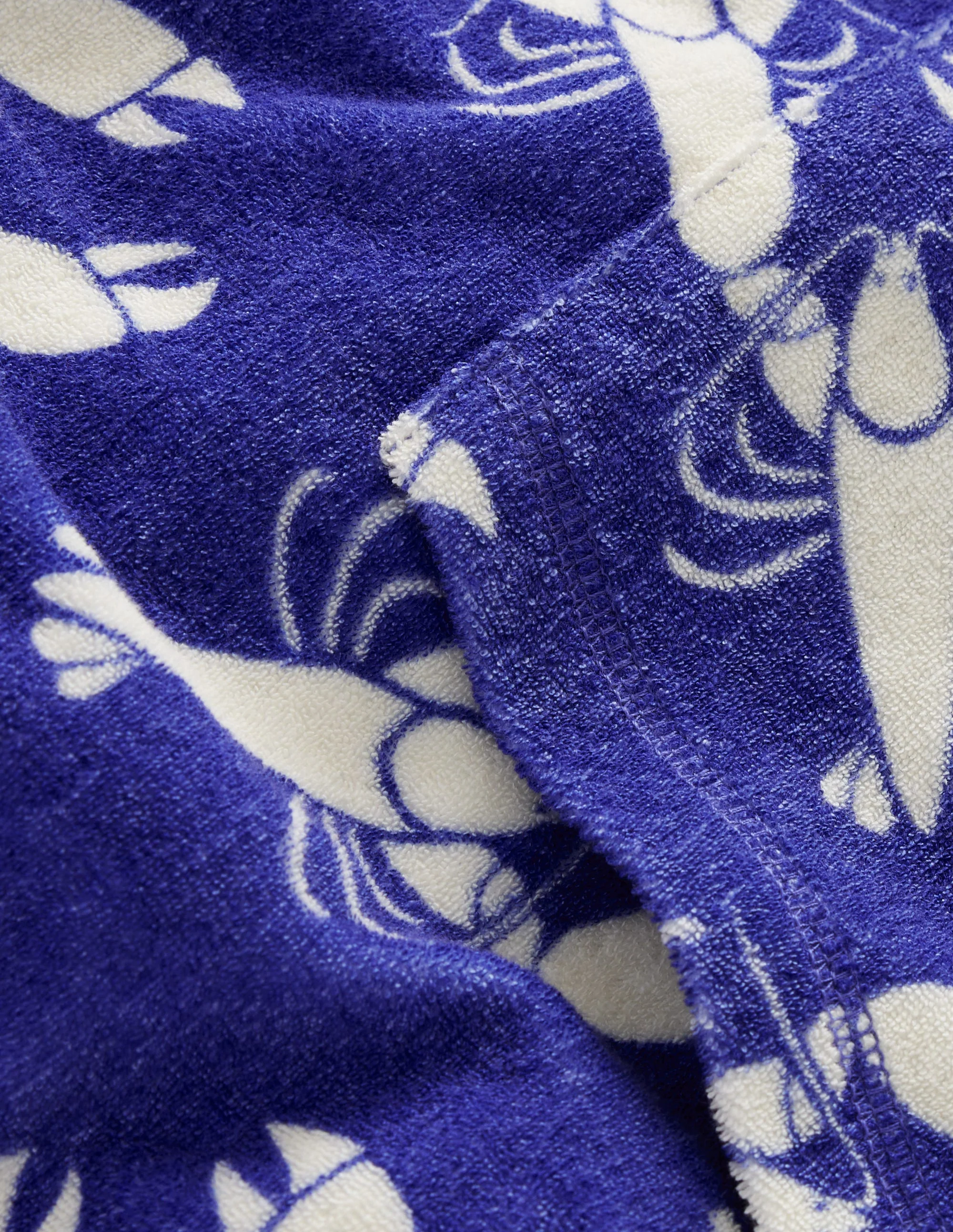 Frottee-Badeponcho-Marineblau Hummer - Image 3