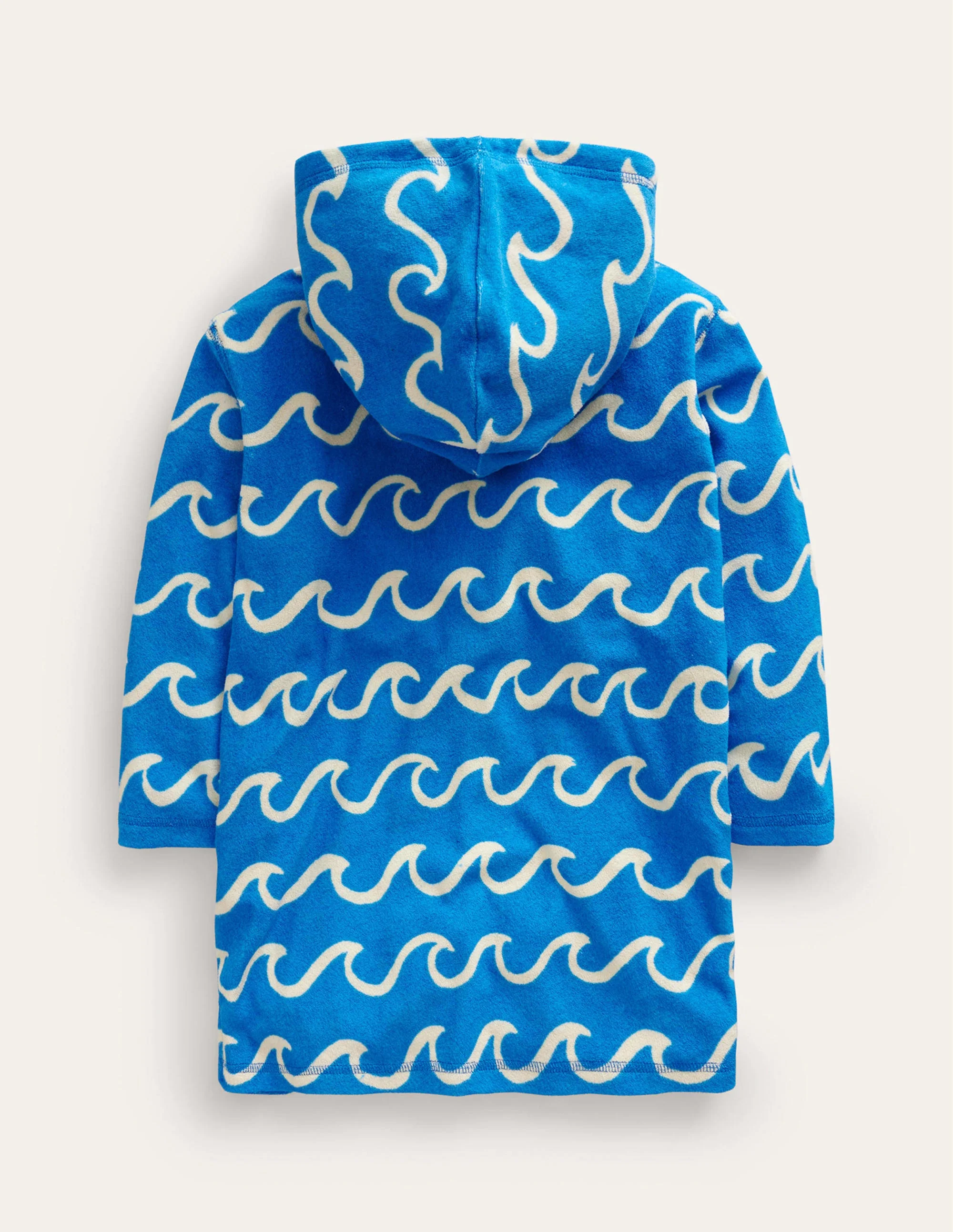 Frottee-Badeponcho mit Applikation-Griechisch Blau - Image 2