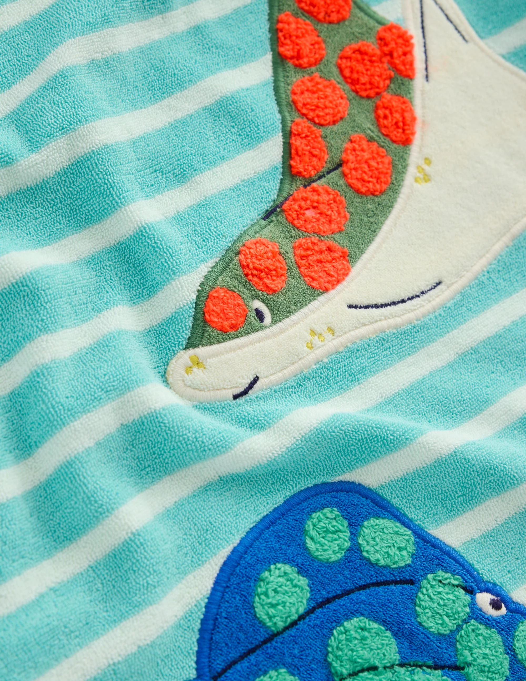 Frottee-Badeponcho mit Applikation-Karibikblau Stachelrochen - Image 3
