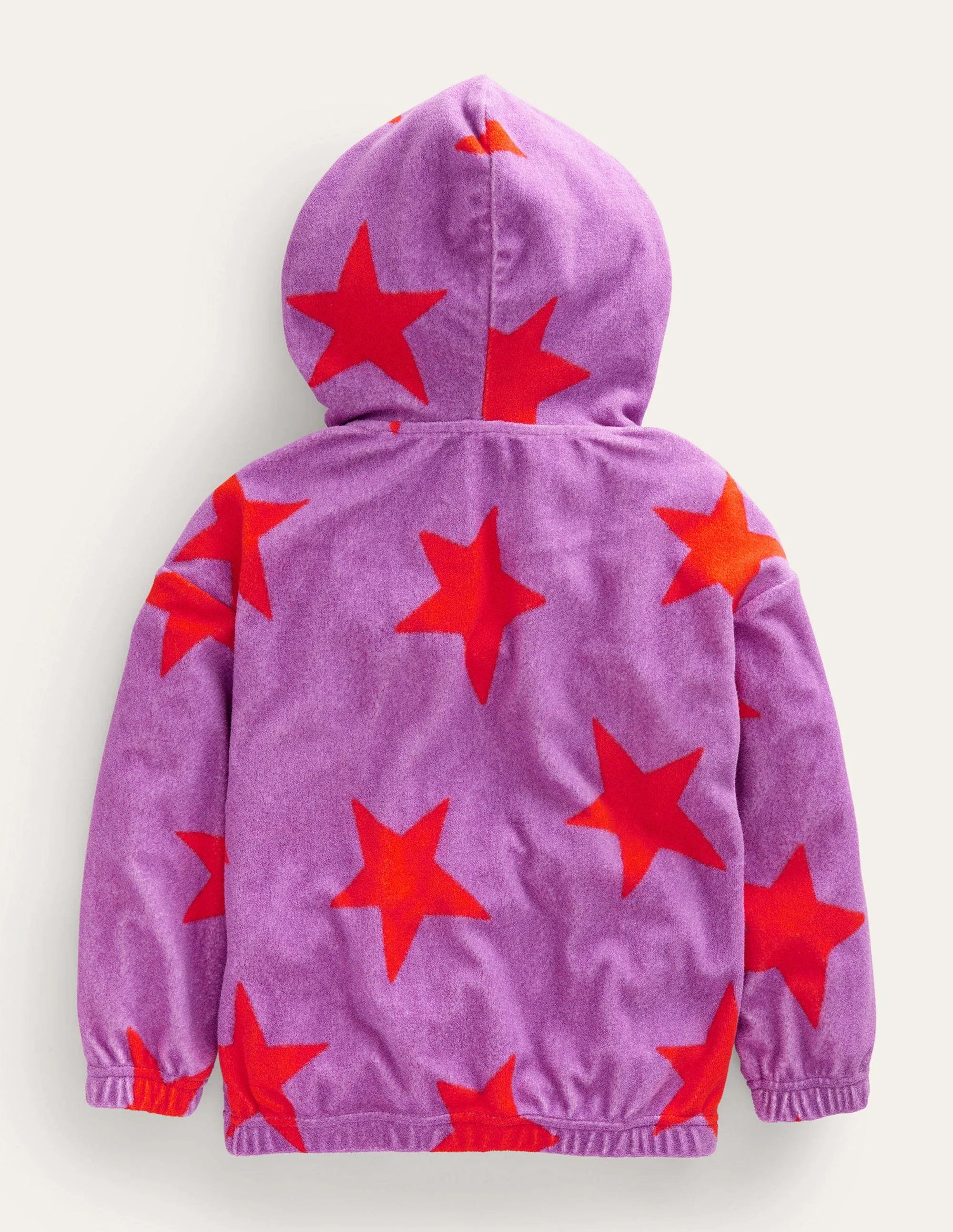 Frottee-Hoodie-Strahlendes Violett, Sterne - Image 2