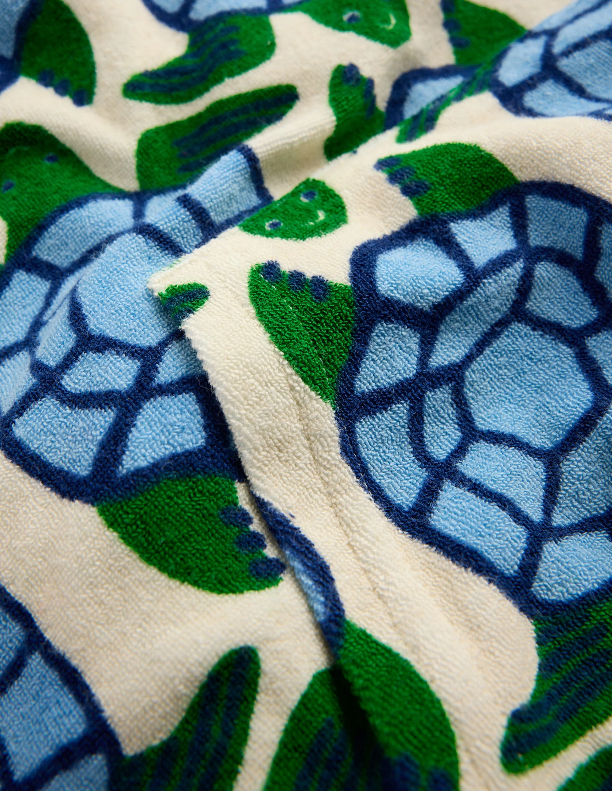 Frottee-Kapuzenpullover zum Überziehen-Calico-Weiß Schildkröten - Image 3