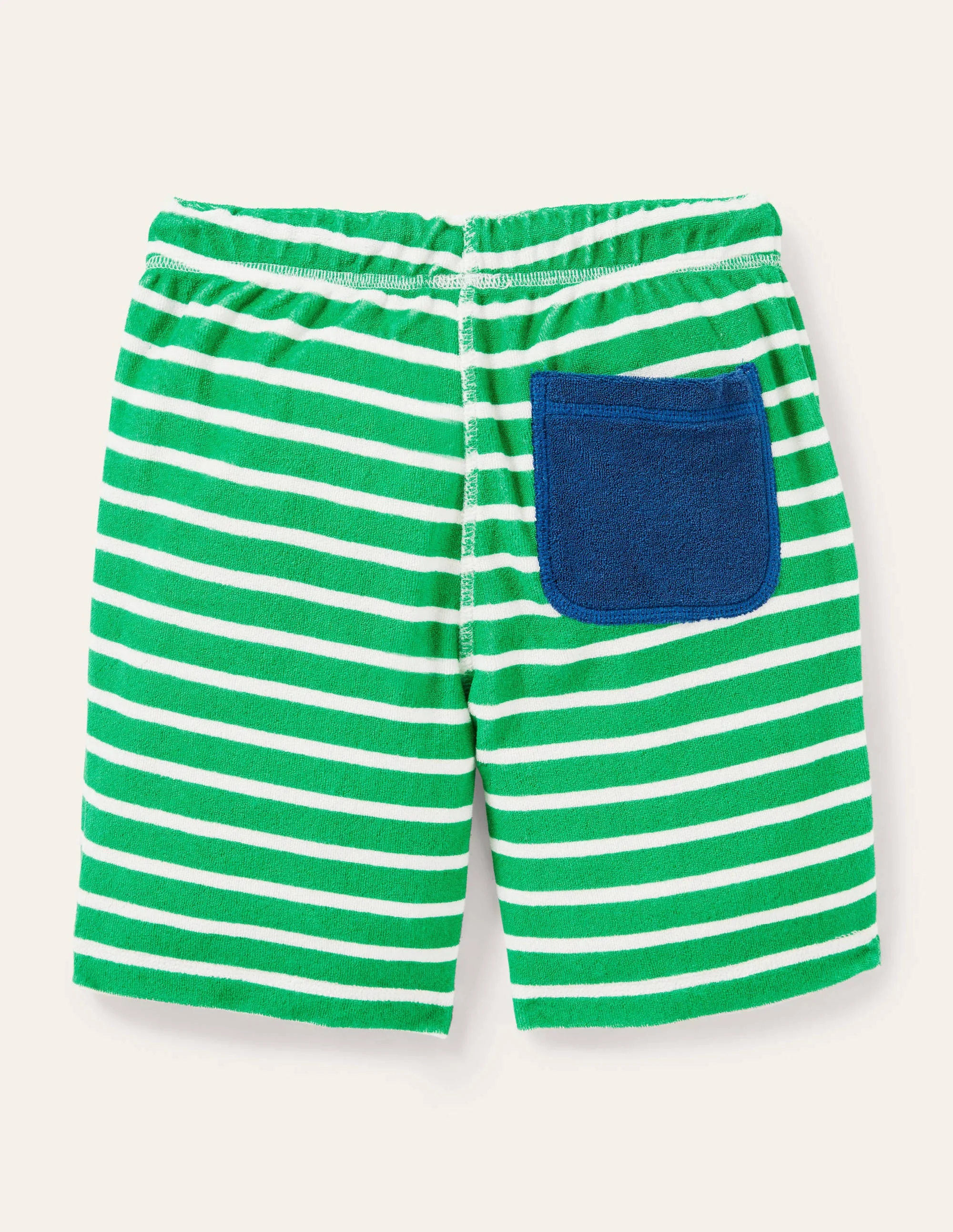 Frottee-Sweatshorts-Paprikagrün/Naturweiß - Image 2