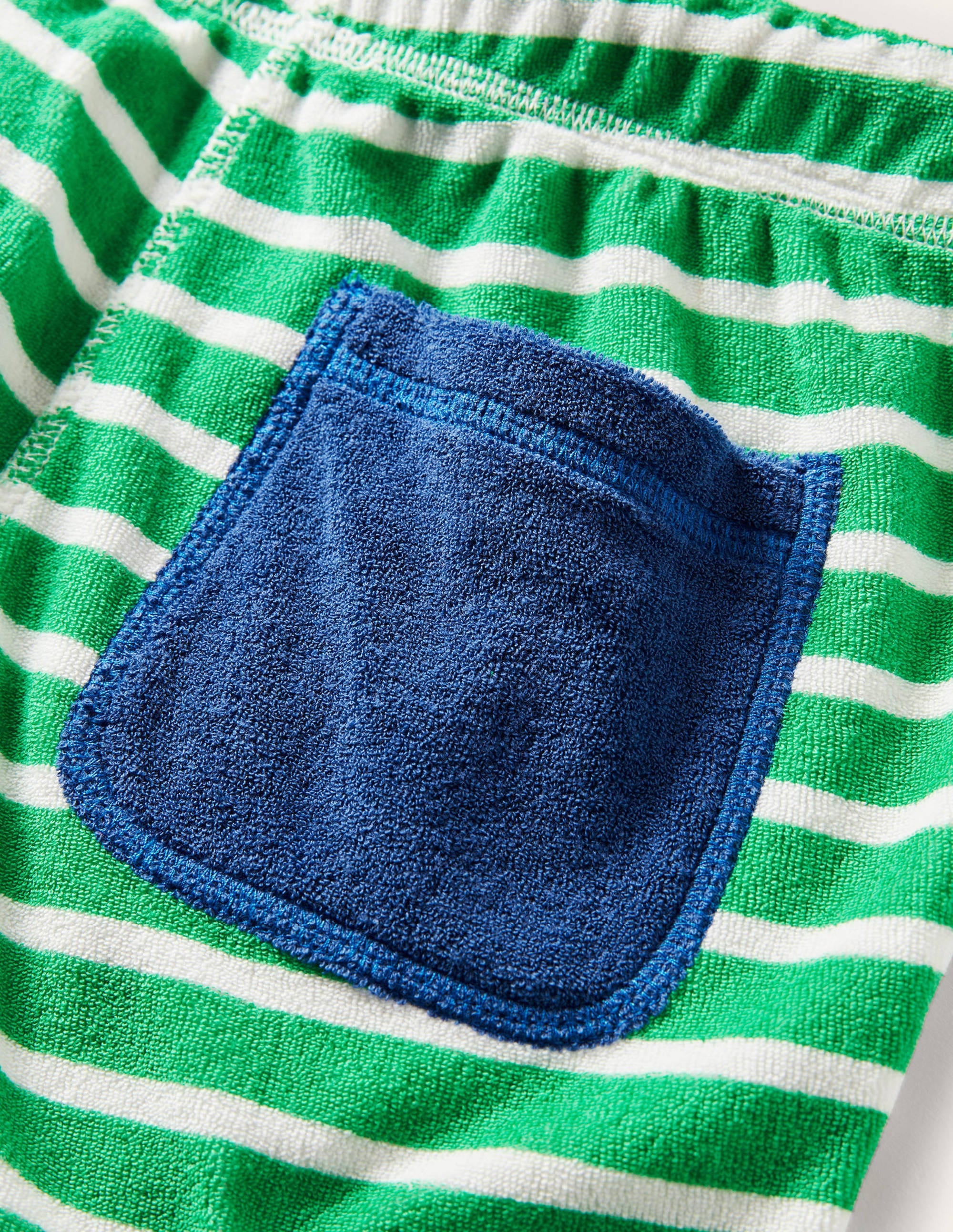Frottee-Sweatshorts-Paprikagrün/Naturweiß - Image 3