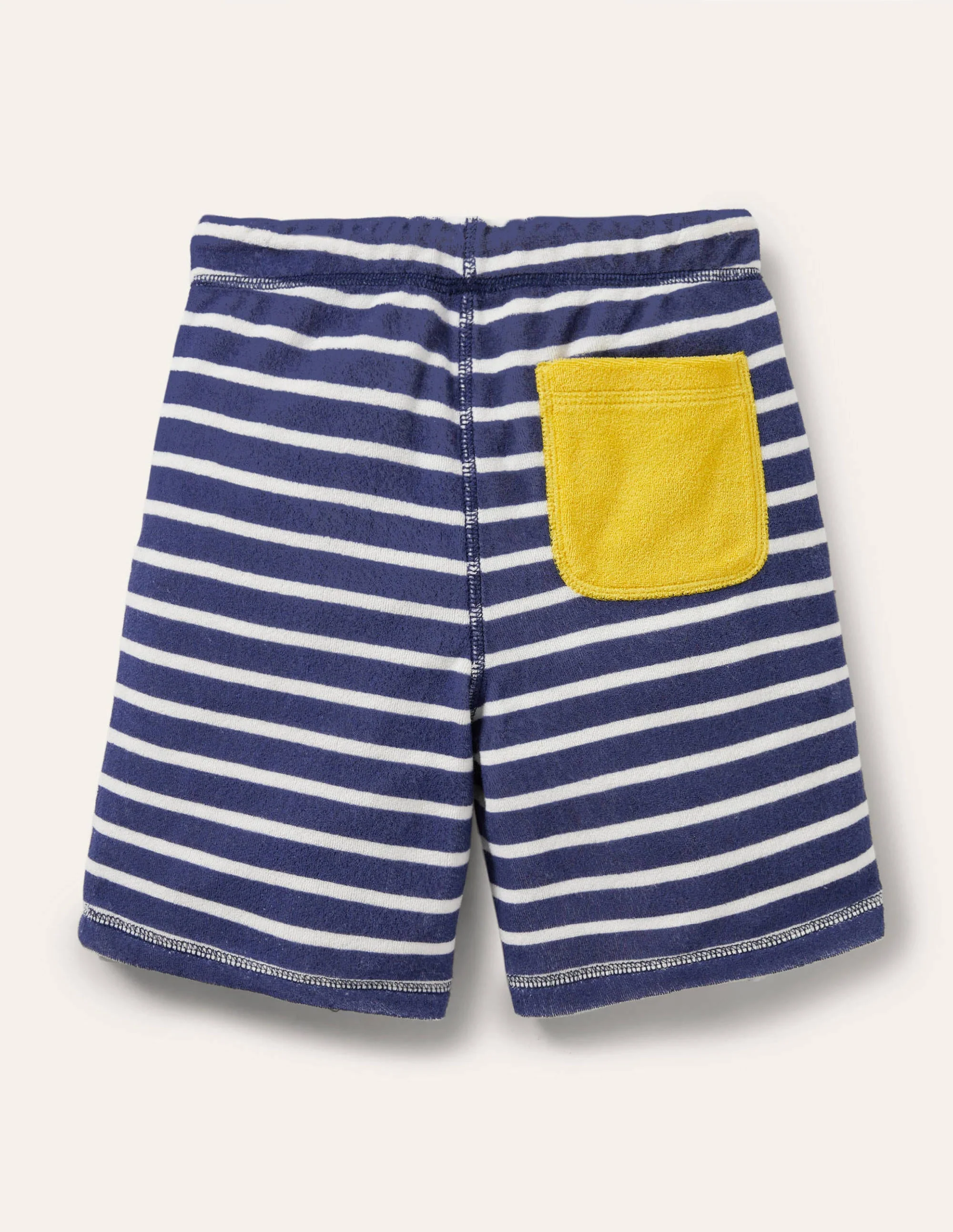 Frottee-Sweatshorts-Segelblau/Weiß - Image 2
