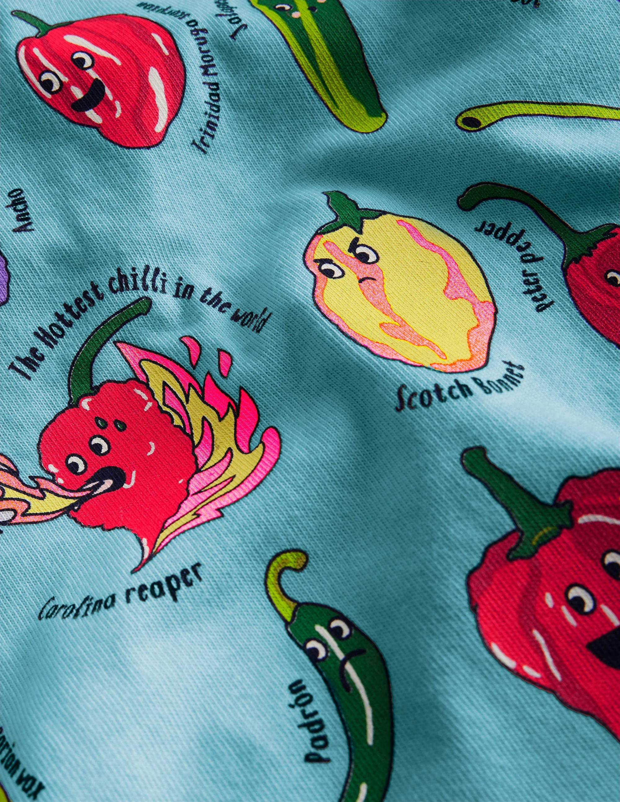 Fun-Food-T-Shirt-Eiswürfel-Blau Chilischoten - Image 3