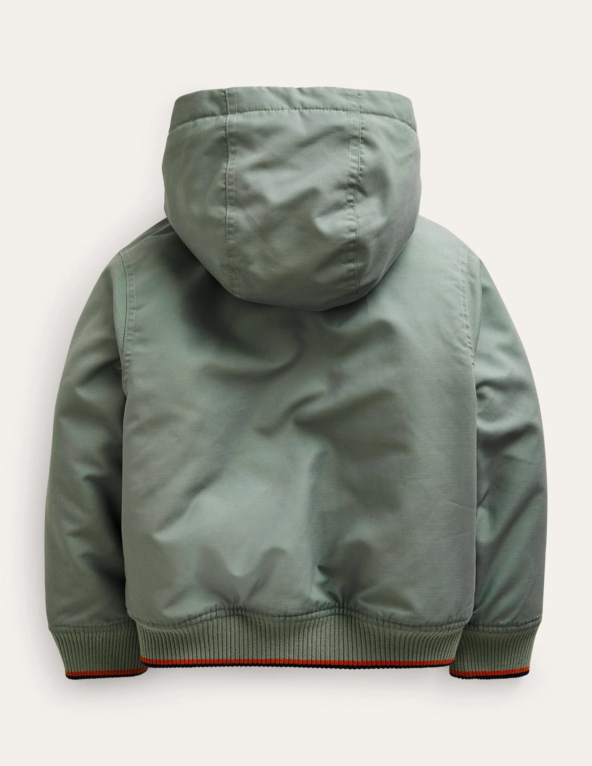 Gefütterte Bomberjacke mit Kapuze-Keramikgrün - Image 2